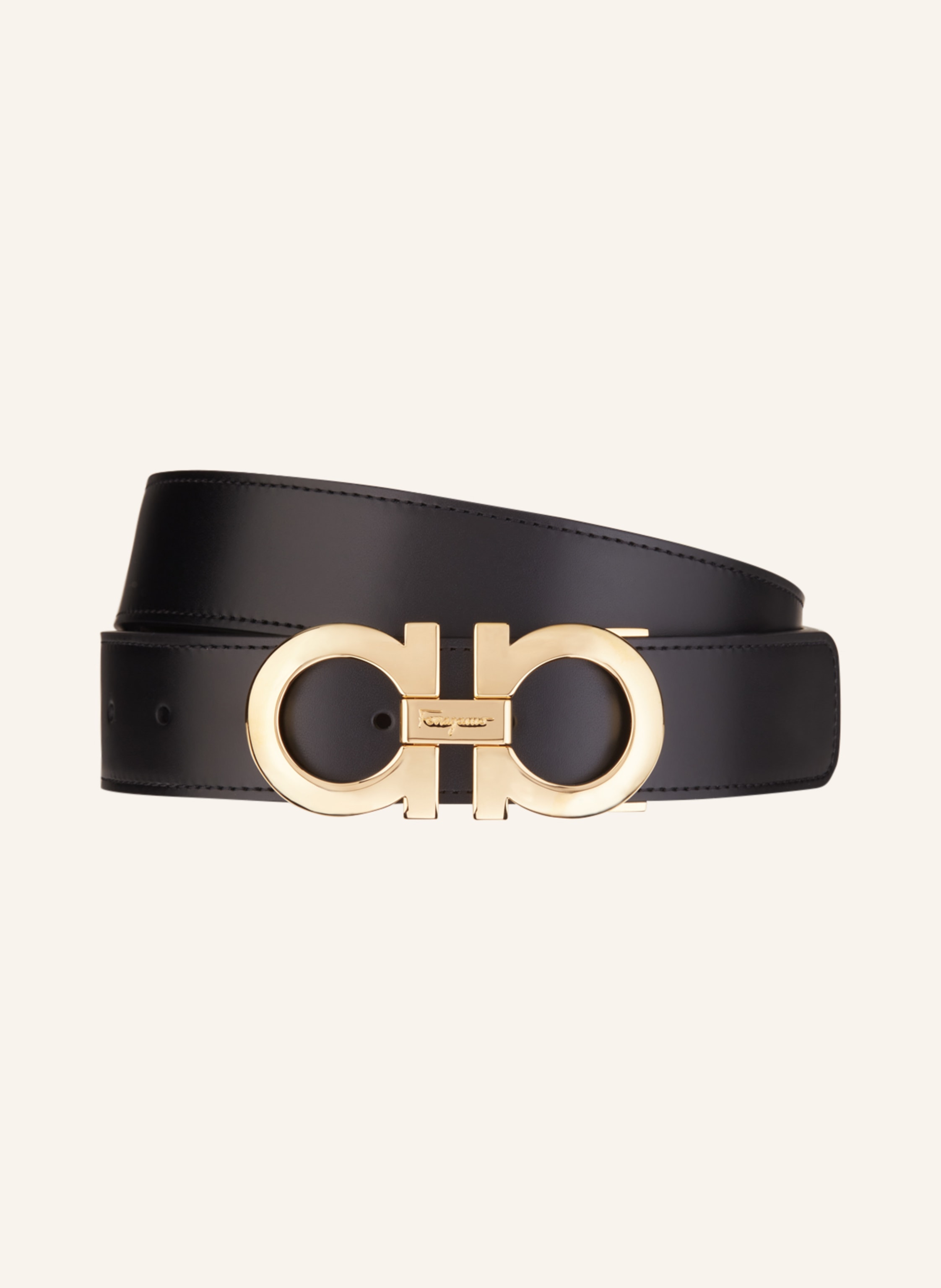 FERRAGAMO Leather belt GANCINI