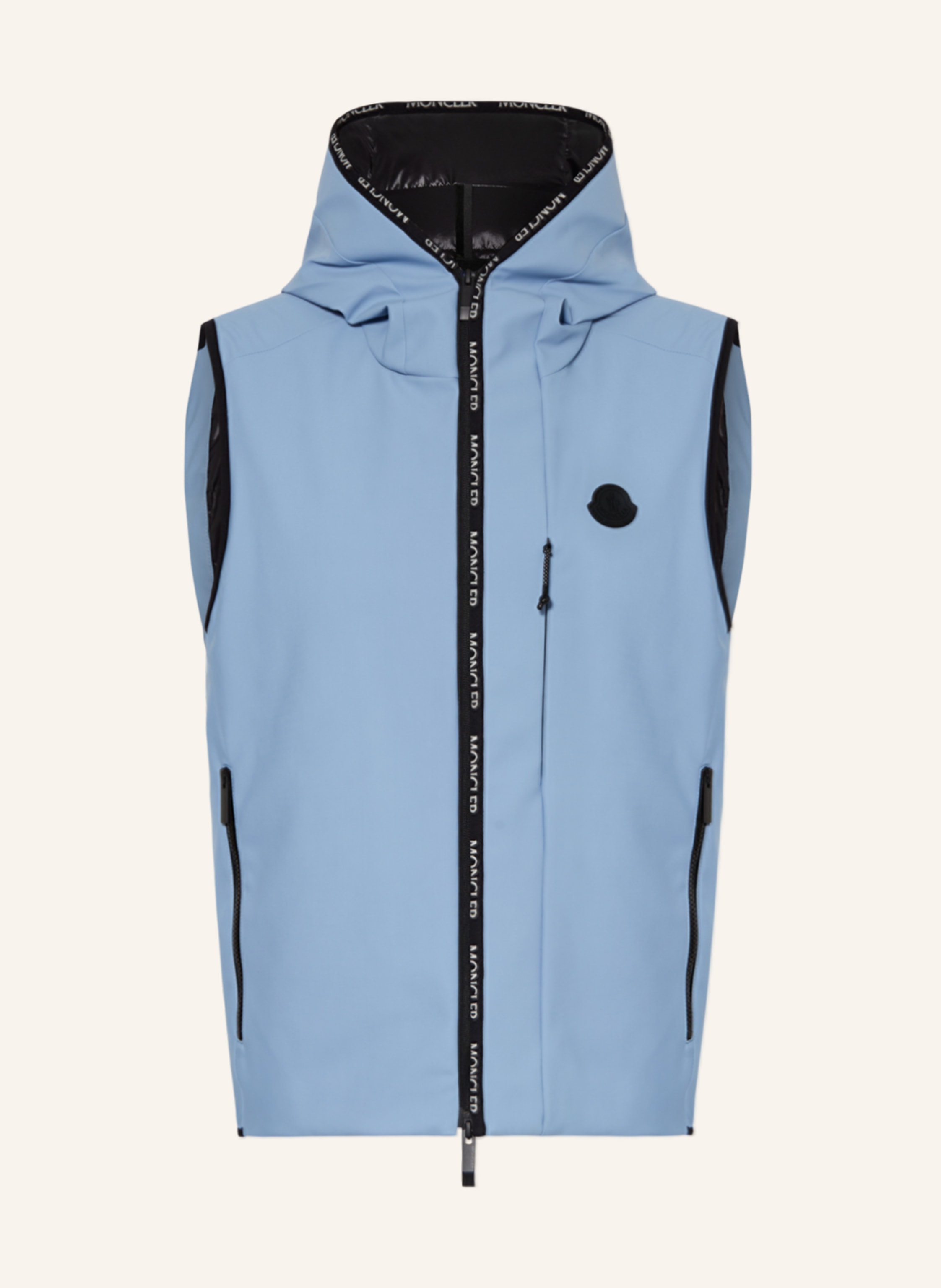 MONCLER Down vest ALLIER in light blue