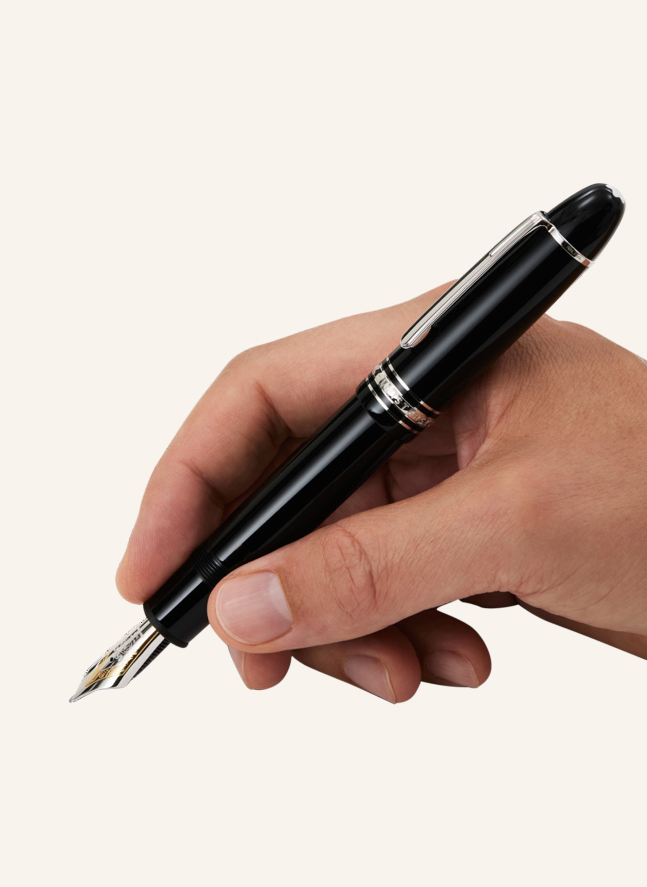 Thumbnail - Montblanc Kolbenfüllfederhalter Meisterstück Platinum Line 149 schwarz