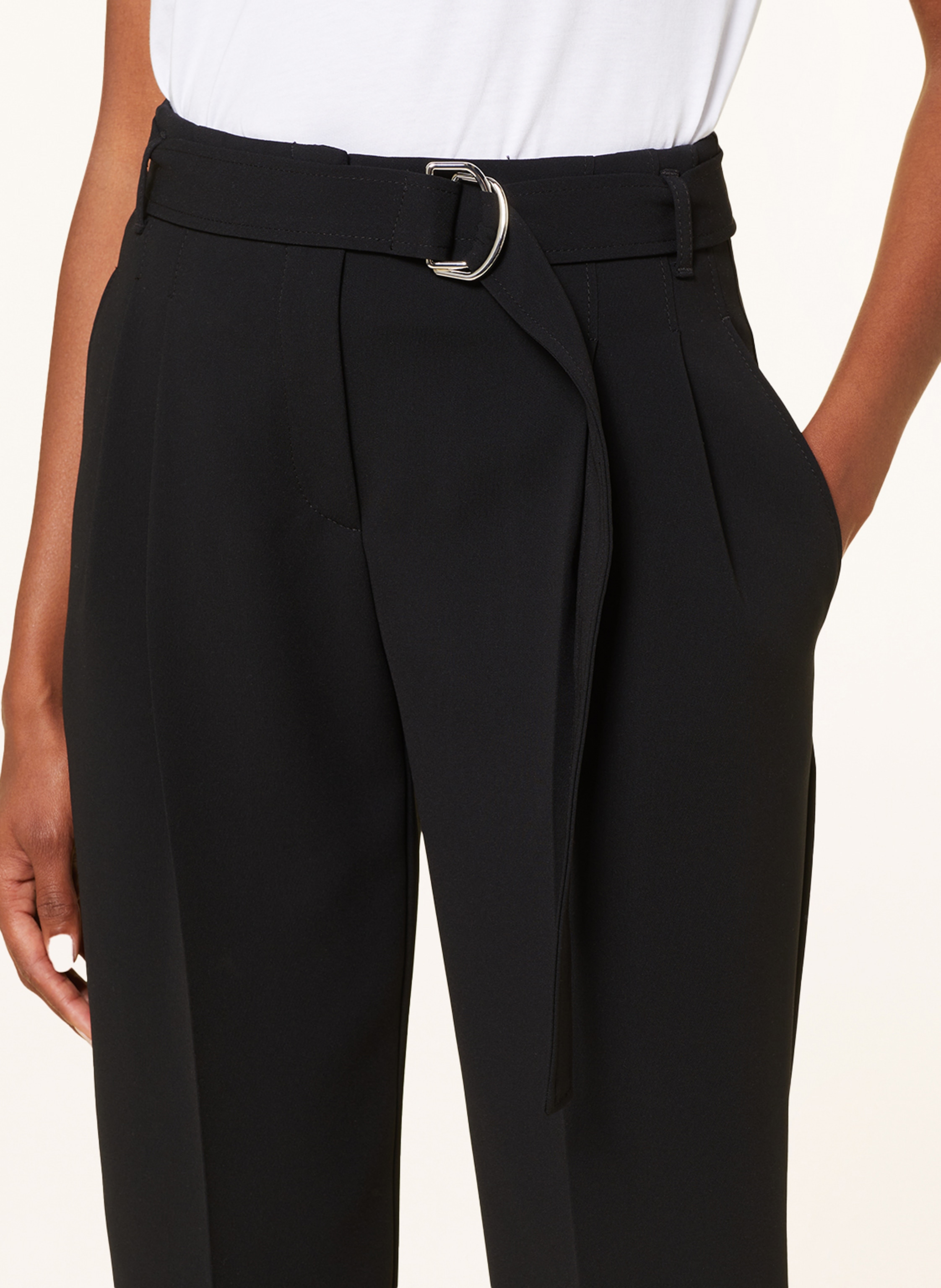 Thumbnail - Boss Paperbag-Hose Tapia schwarz