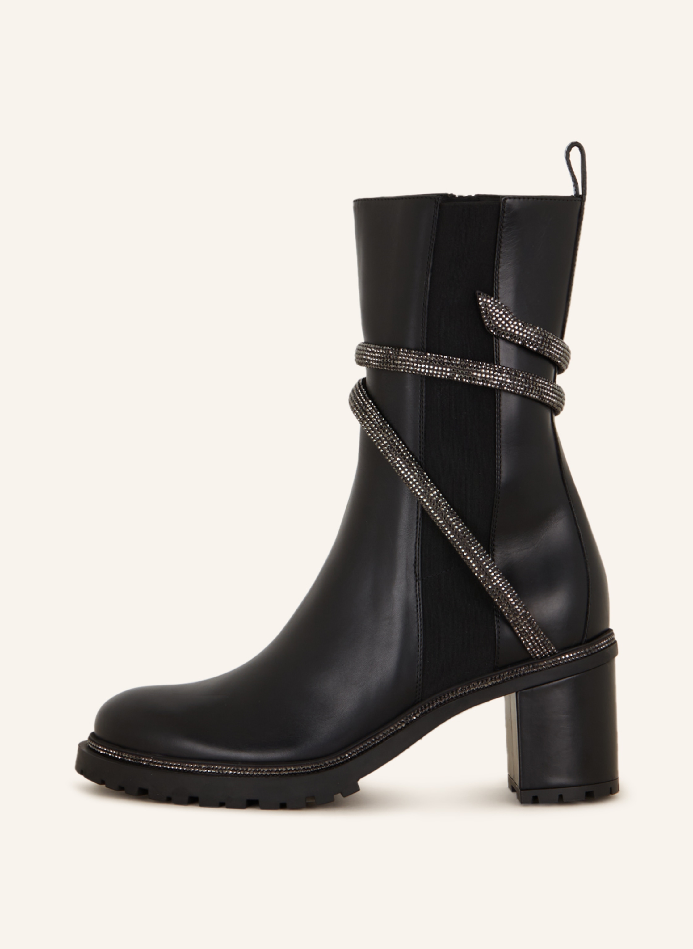 Thumbnail - Rene Caovilla Stiefeletten Mit Schmucksteinen schwarz
