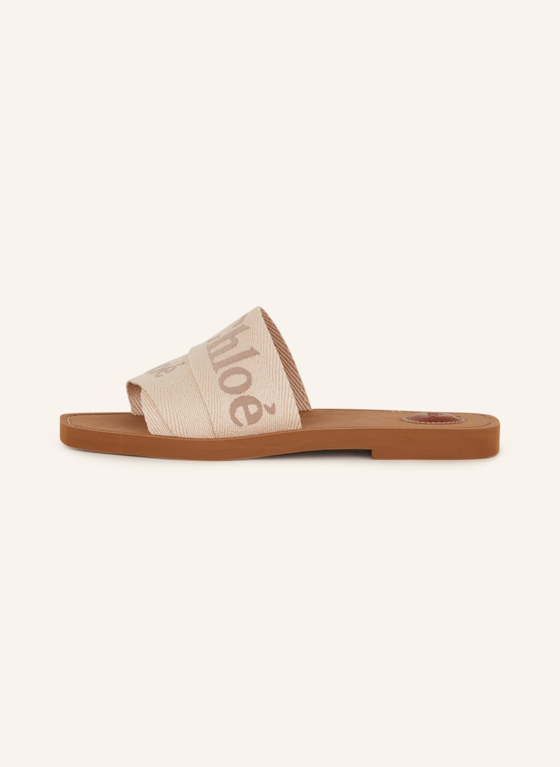 Thumbnail - Chloé Pantoletten Woody beige