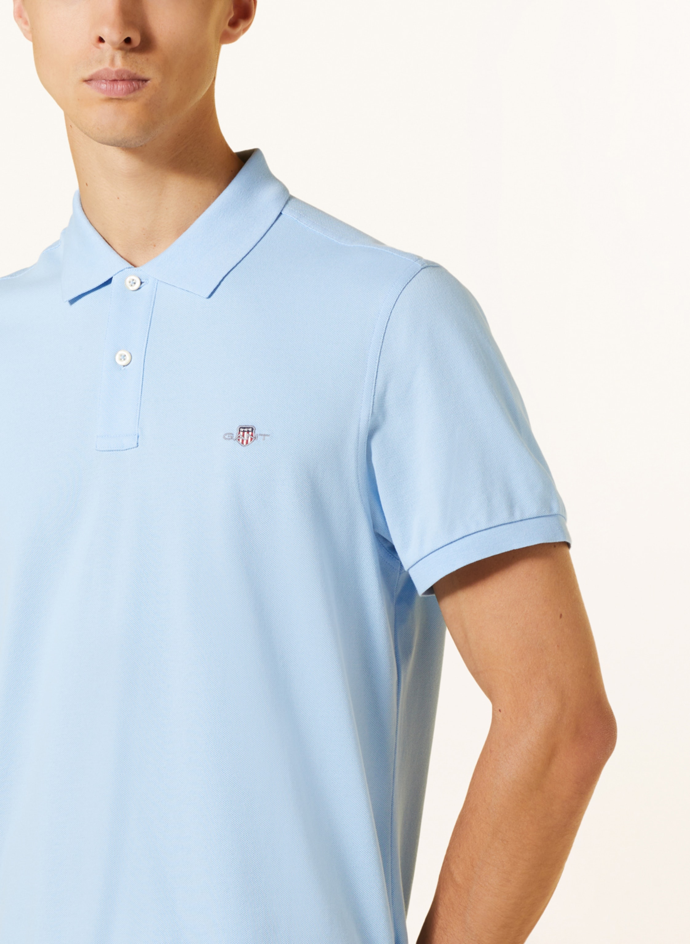 Thumbnail - Gant Piqué-Poloshirt Regular Fit blau