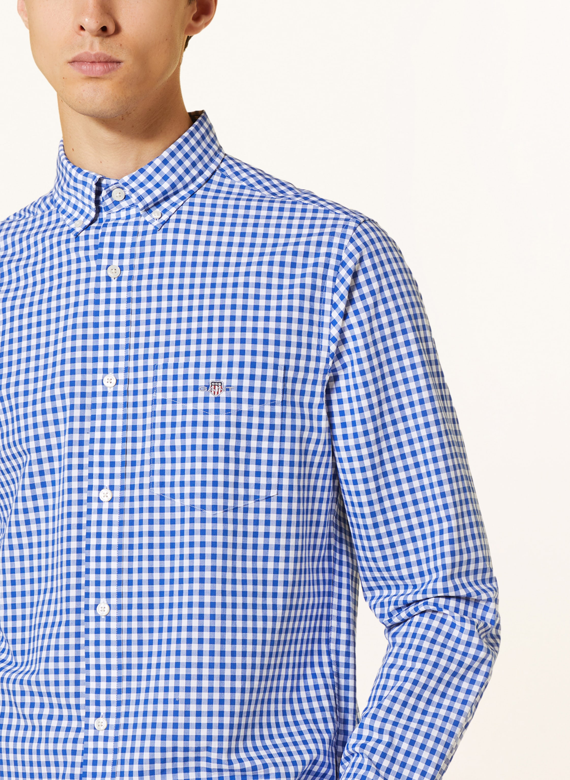Thumbnail - Gant Hemd Regular Fit blau