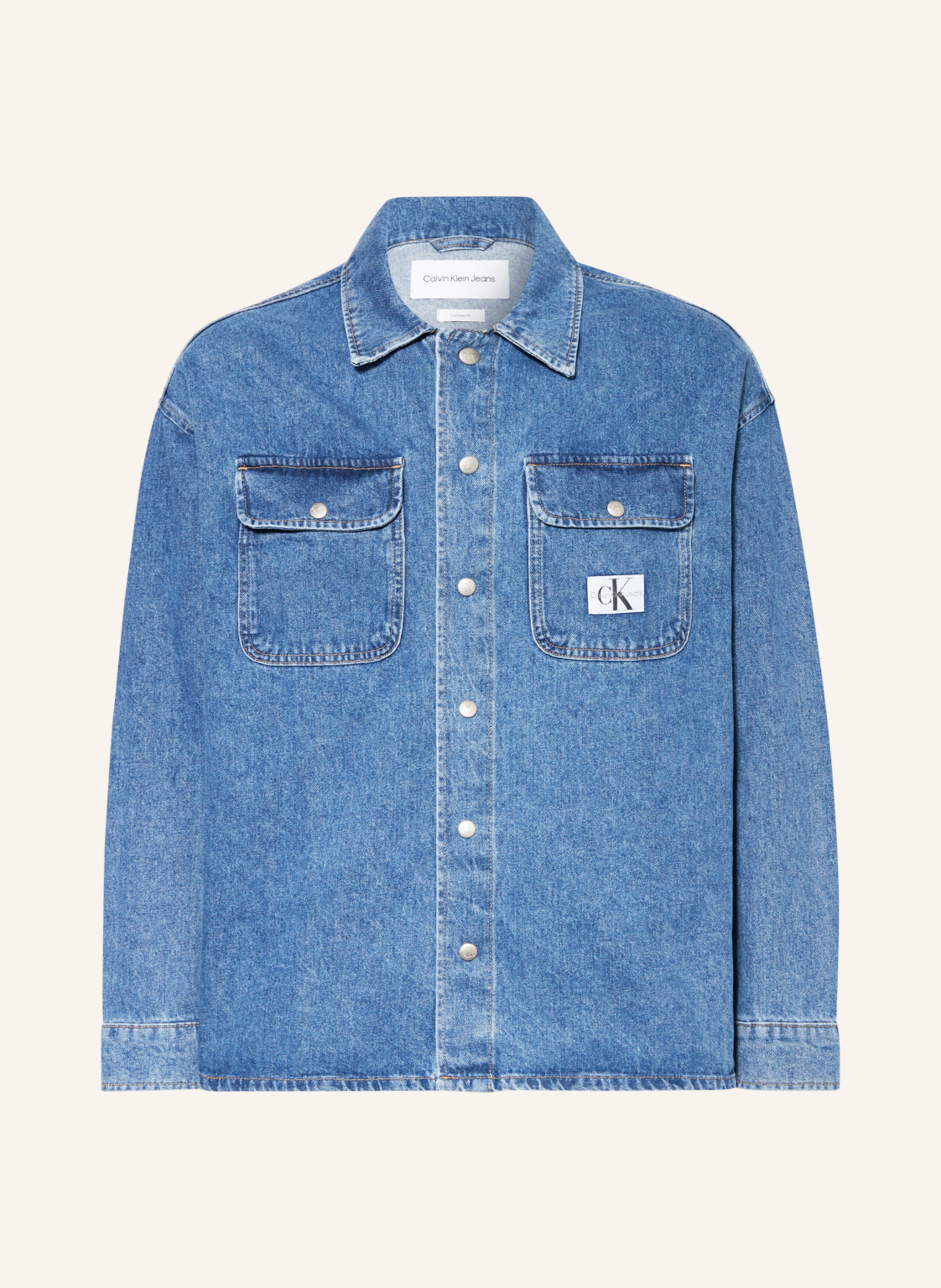 Buy Calvin Klein Men Blue Slim Fit Foundation Denim Jacket - NNNOW.com