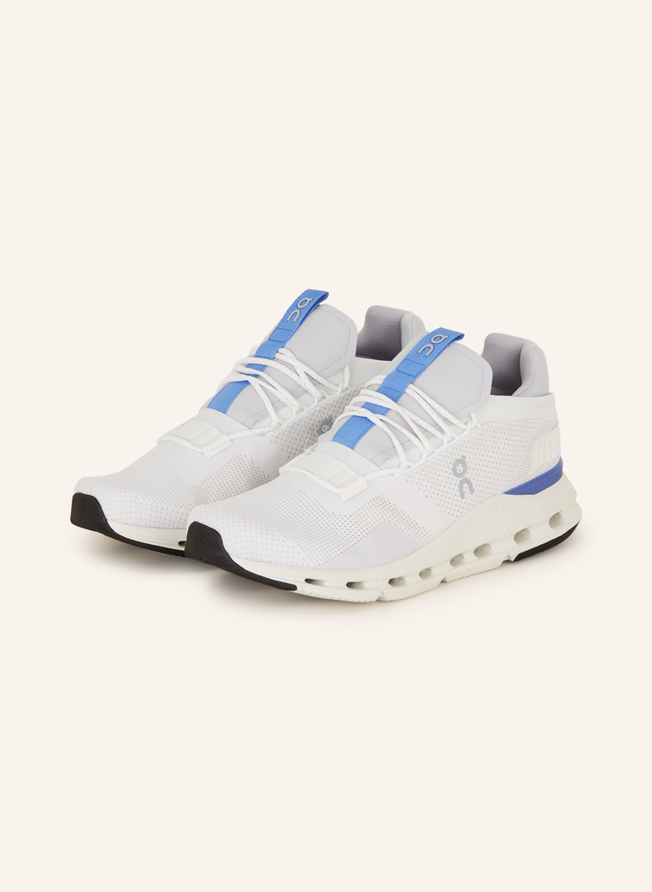 white cloudnova sneakers