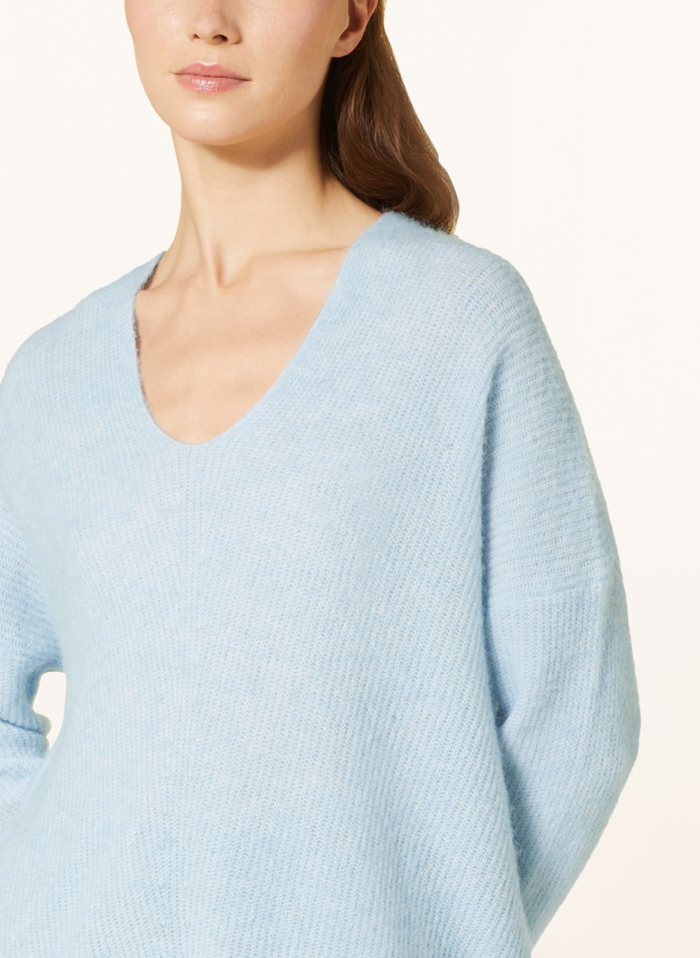 Thumbnail - Mos Mosh Pullover Thora Mit Alpaka blau