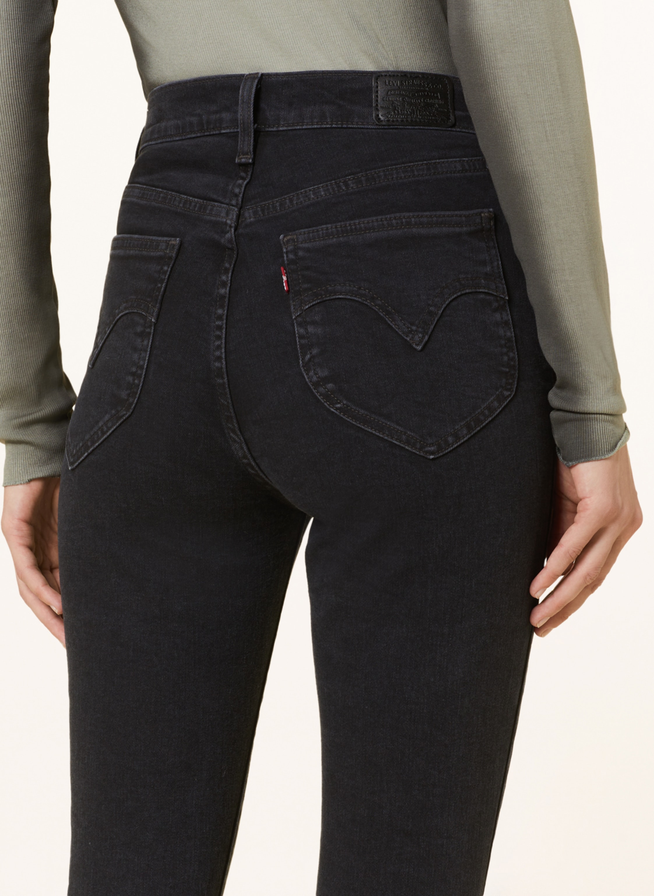Levi's® Skinny Jeans Retro High schwarz – Bild 2