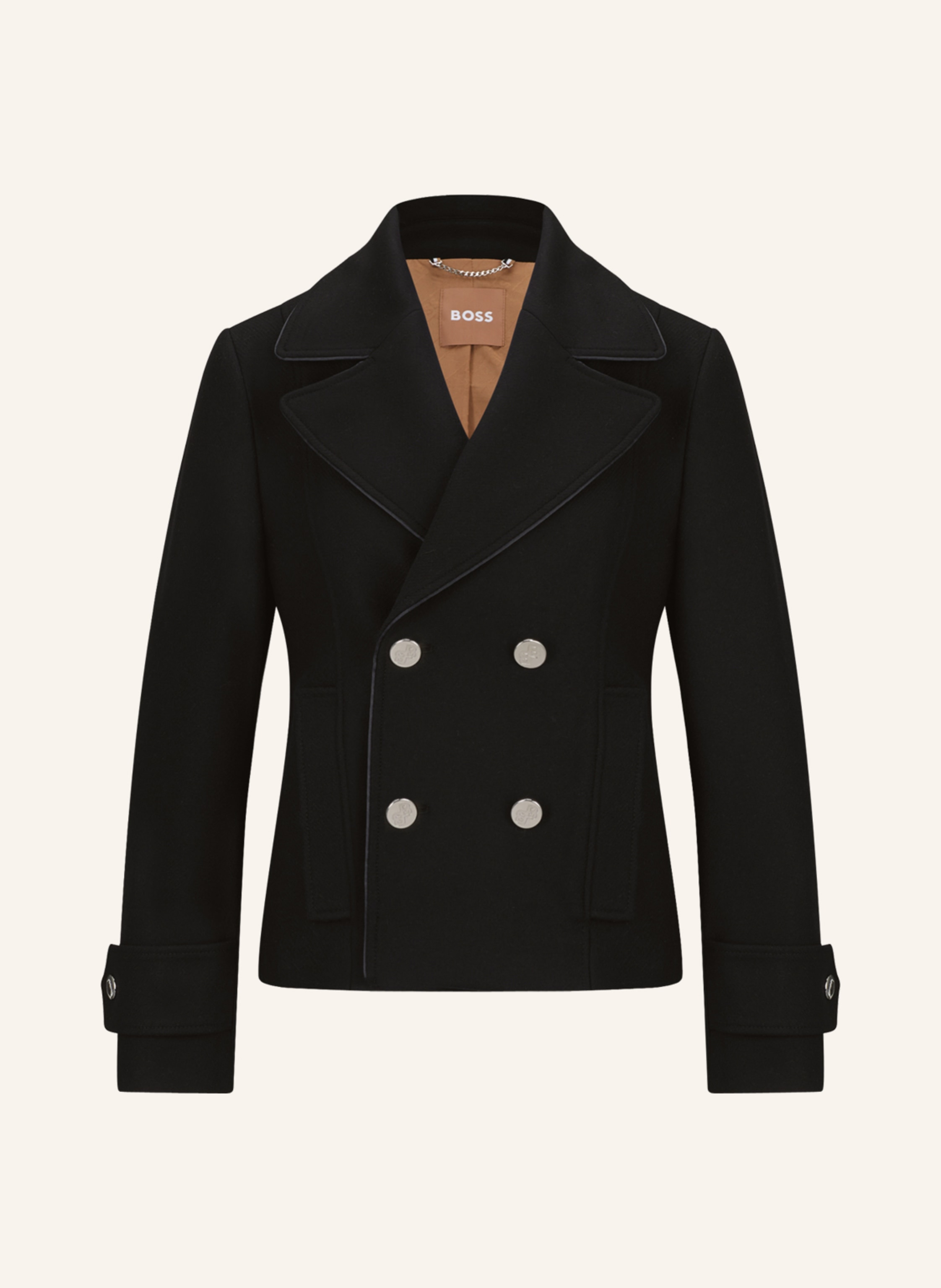 BOSS Pea coat CAPEKA in black