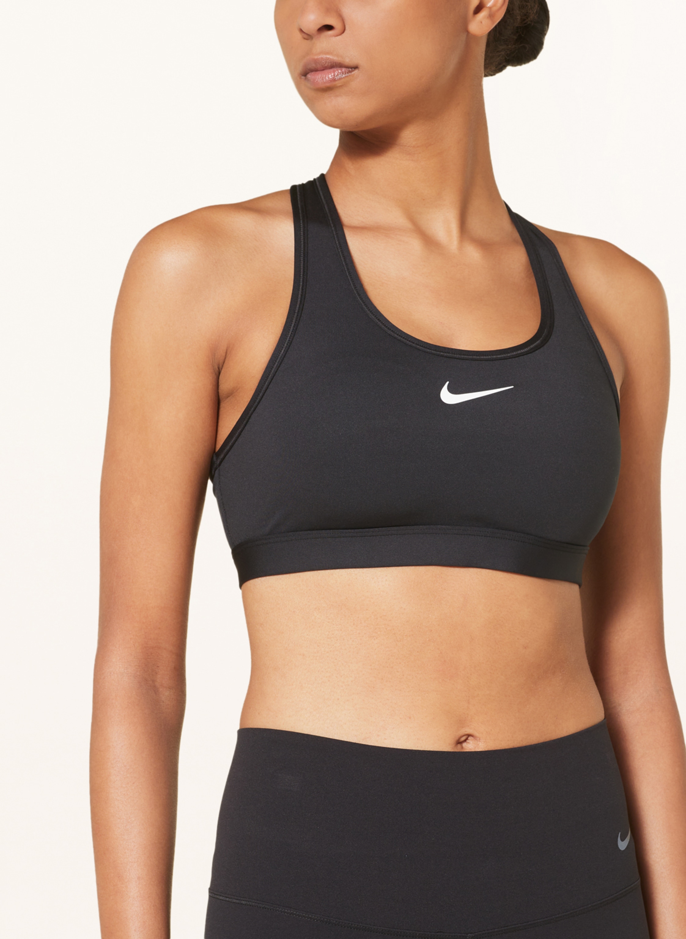 Thumbnail - Nike Sport-Bh Swoosh schwarz