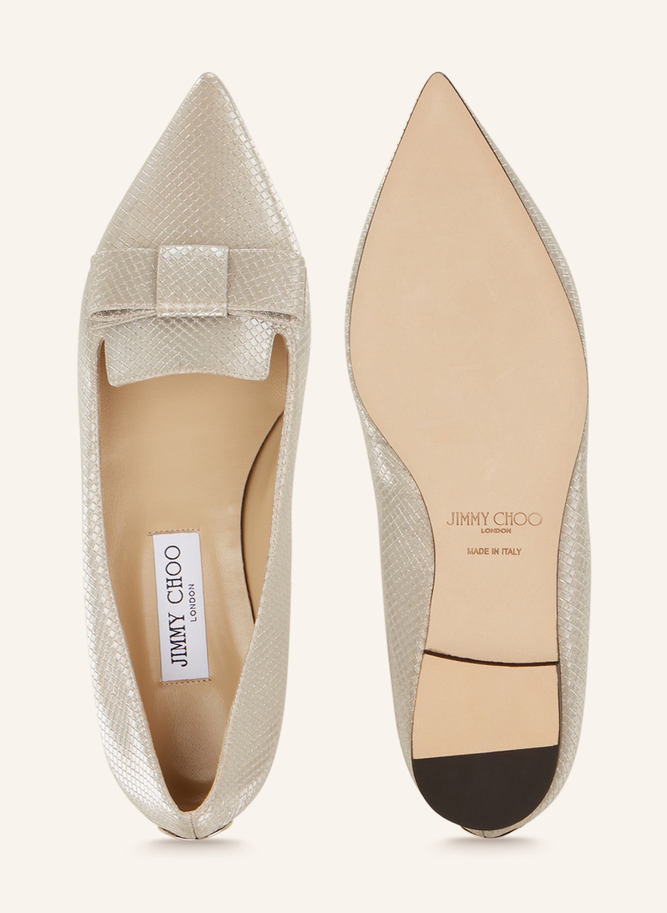 Thumbnail - Jimmy Choo Ballerinas Gala weiss