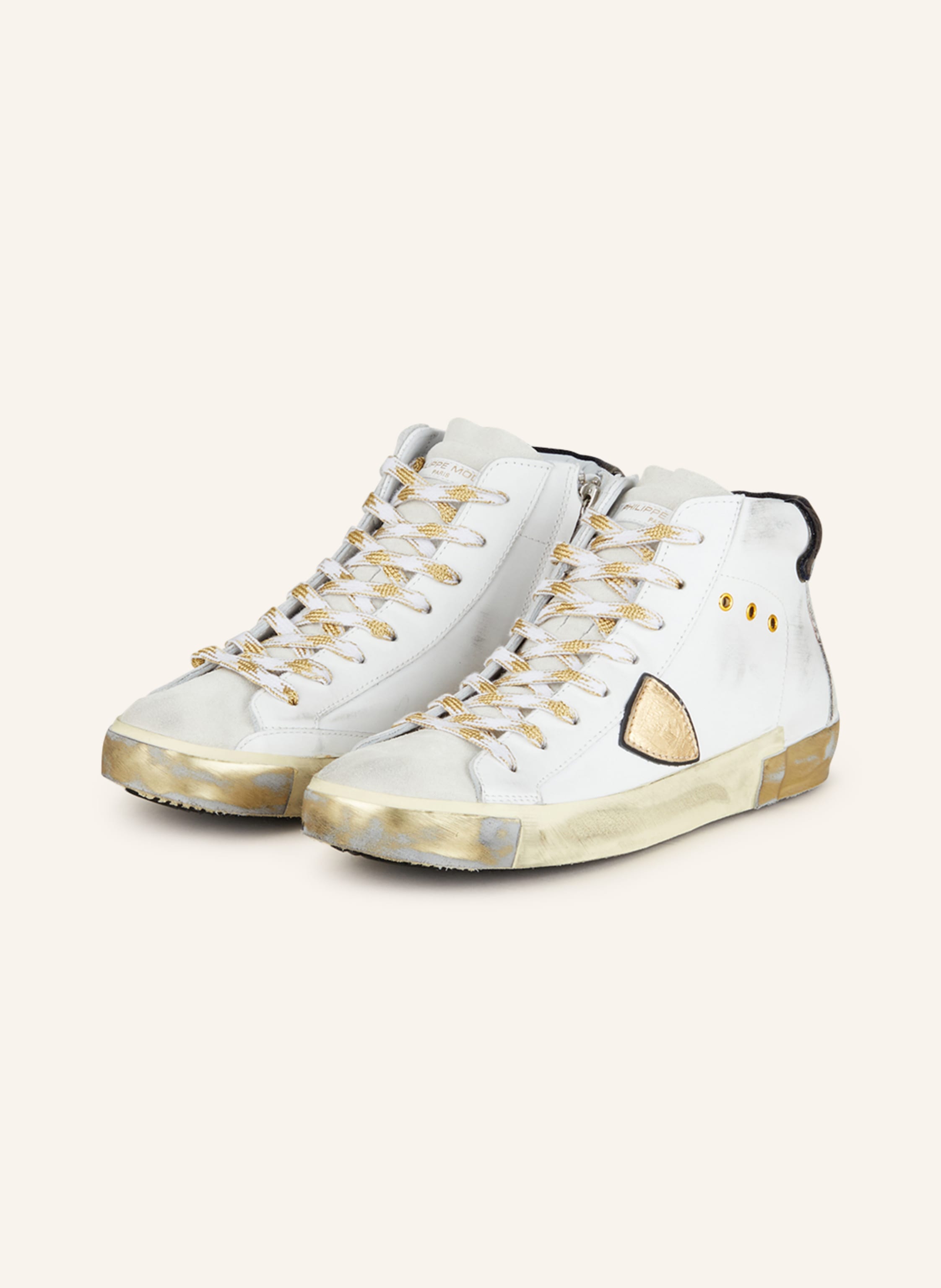 PHILIPPE MODEL High top sneakers PRSX in white light gray