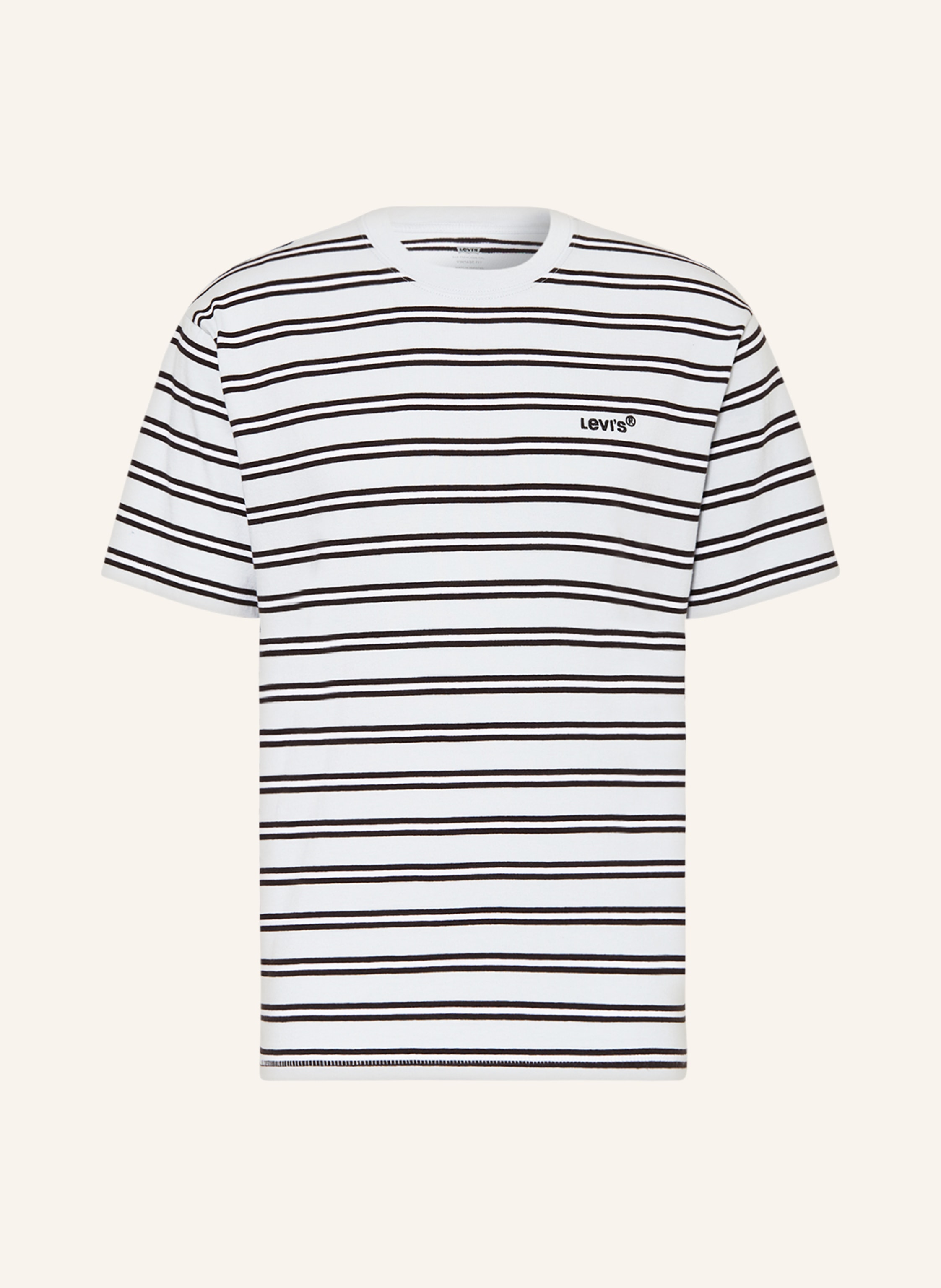 Levi's black and online white striped shirt