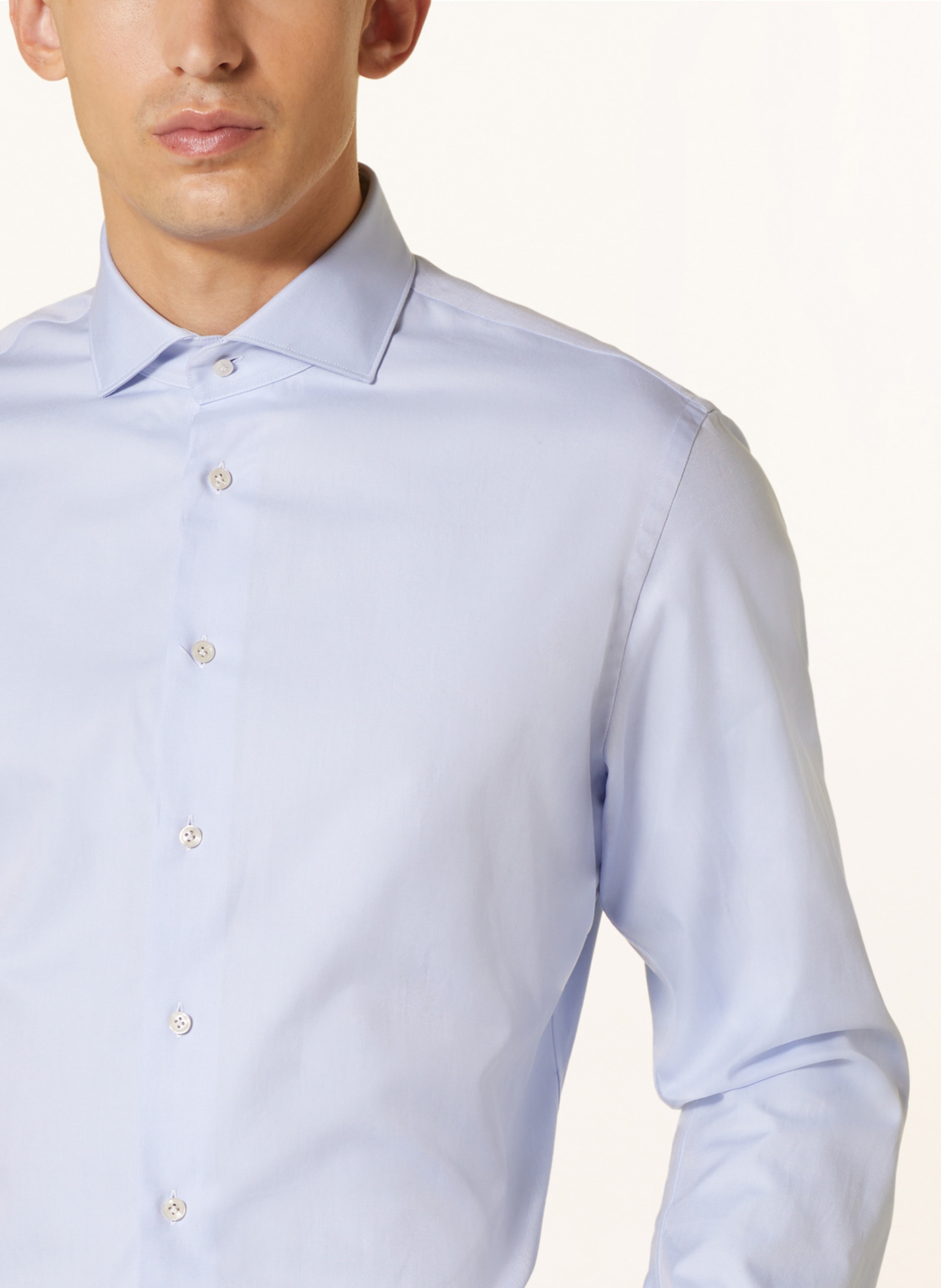 Thumbnail - Profuomo Hemd Slim Fit blau