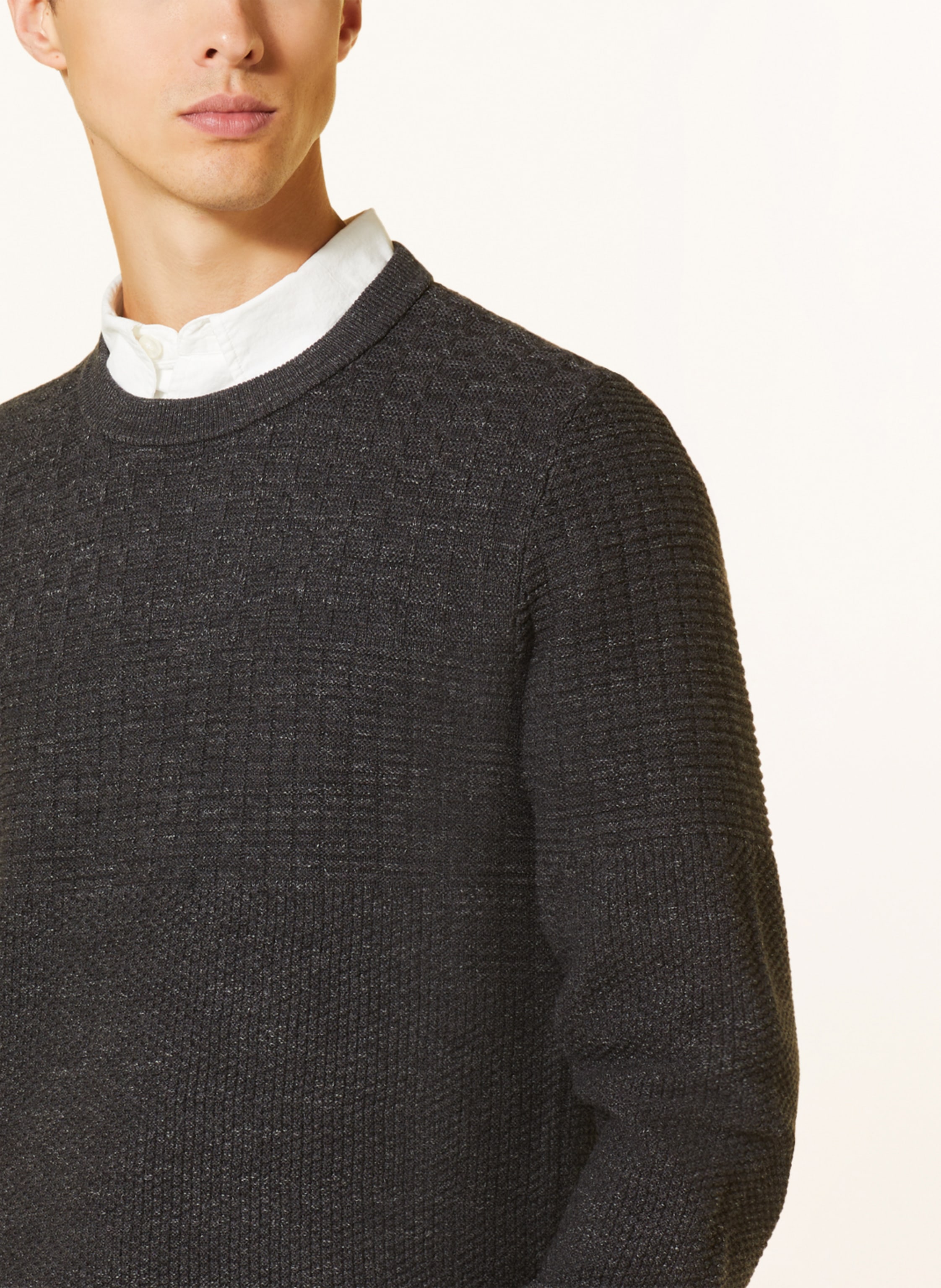 Thumbnail - Olymp Pullover grau