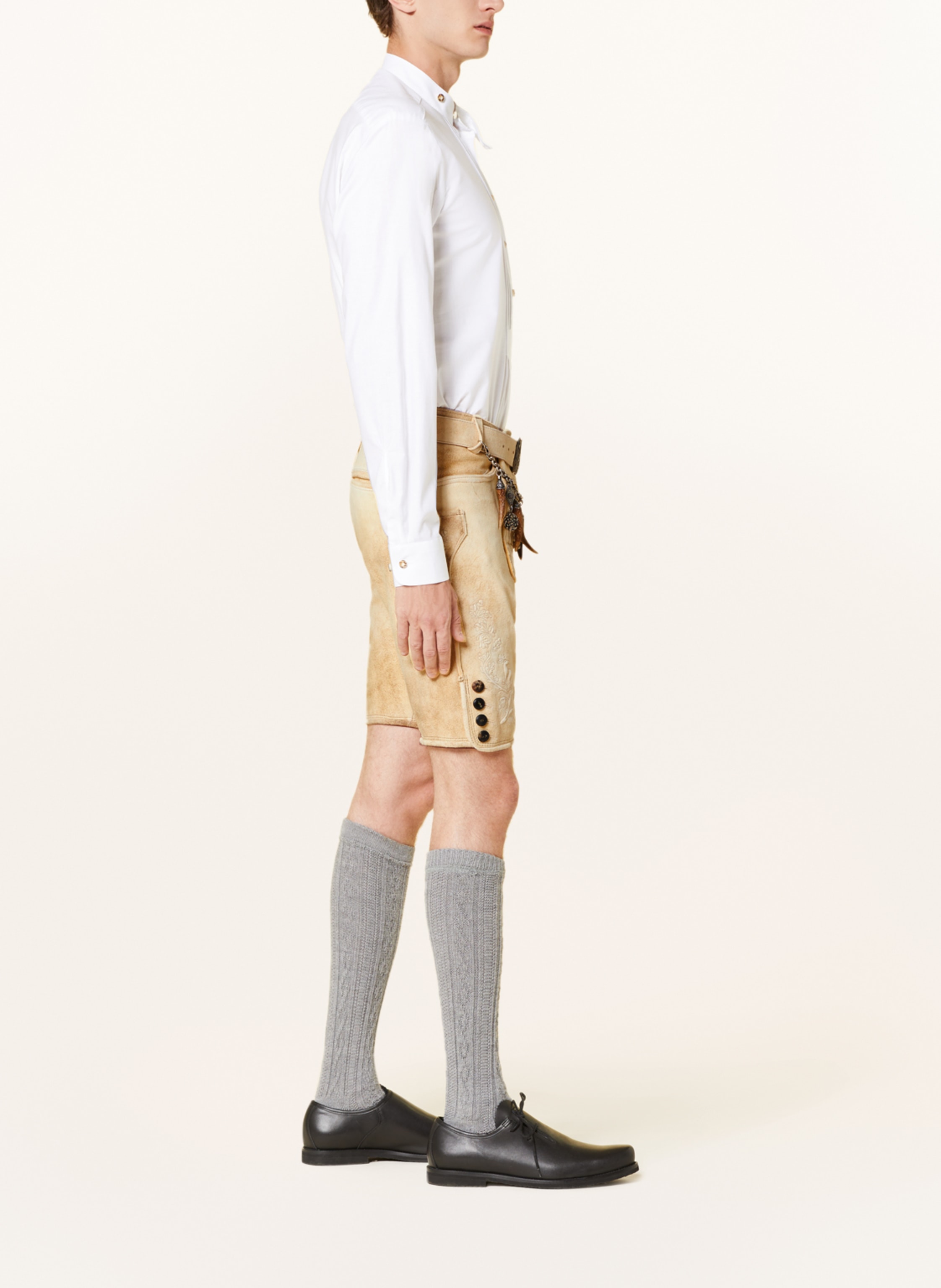 Thumbnail - Hirscher Trachten-Lederhose Berchtesgarden braun