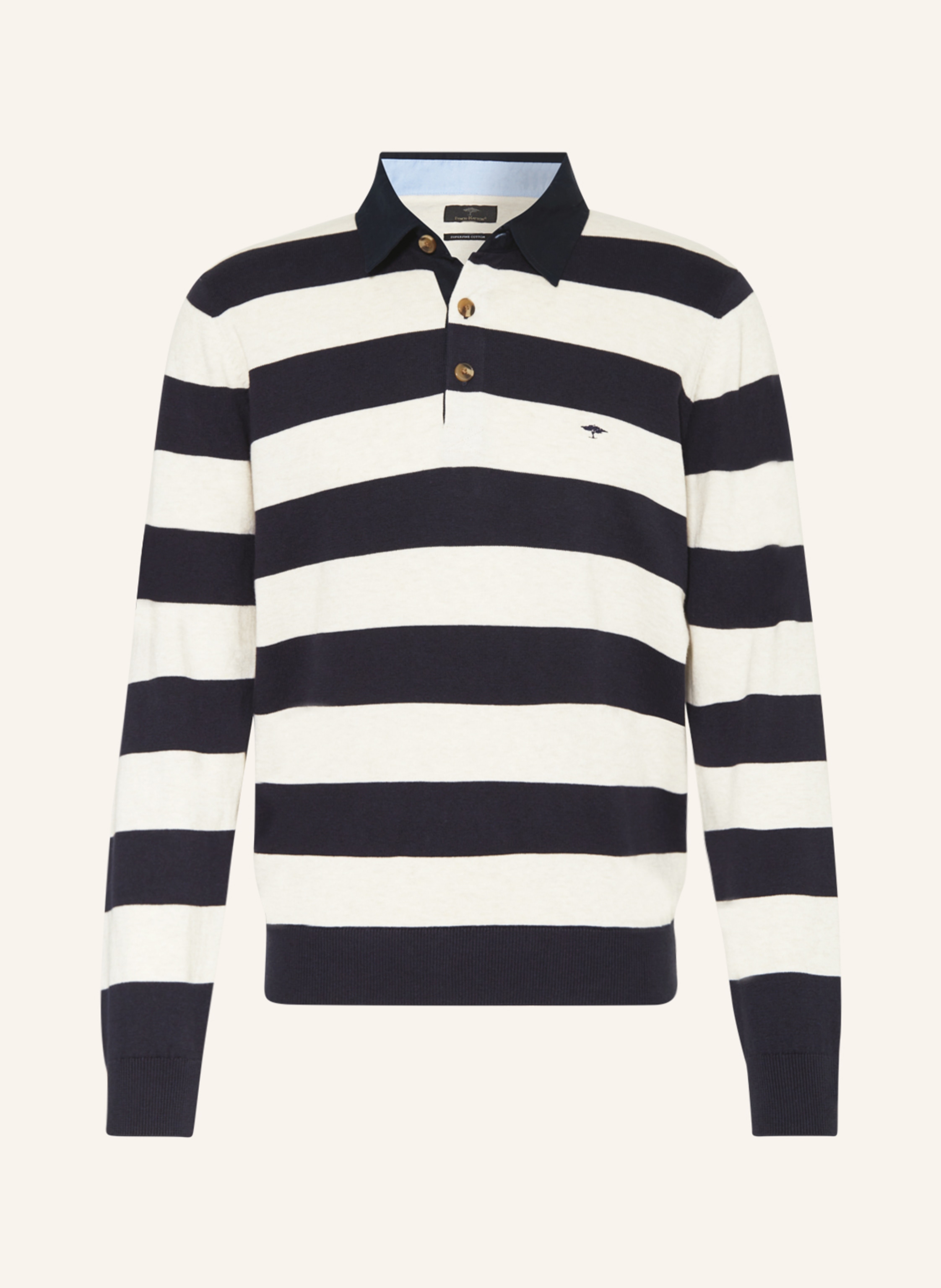 Black and white deals striped rugby shirt