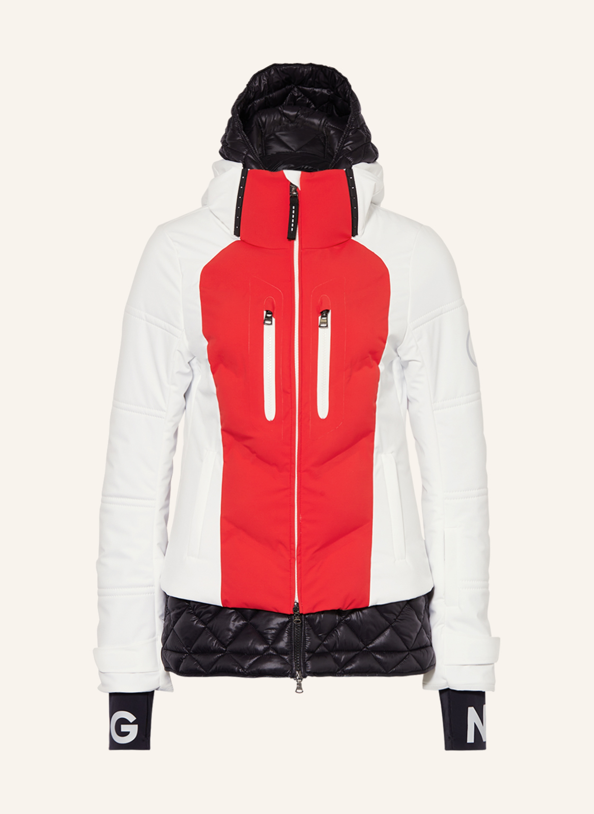 BOGNER Ski jacket MAELA in red/ white/ black