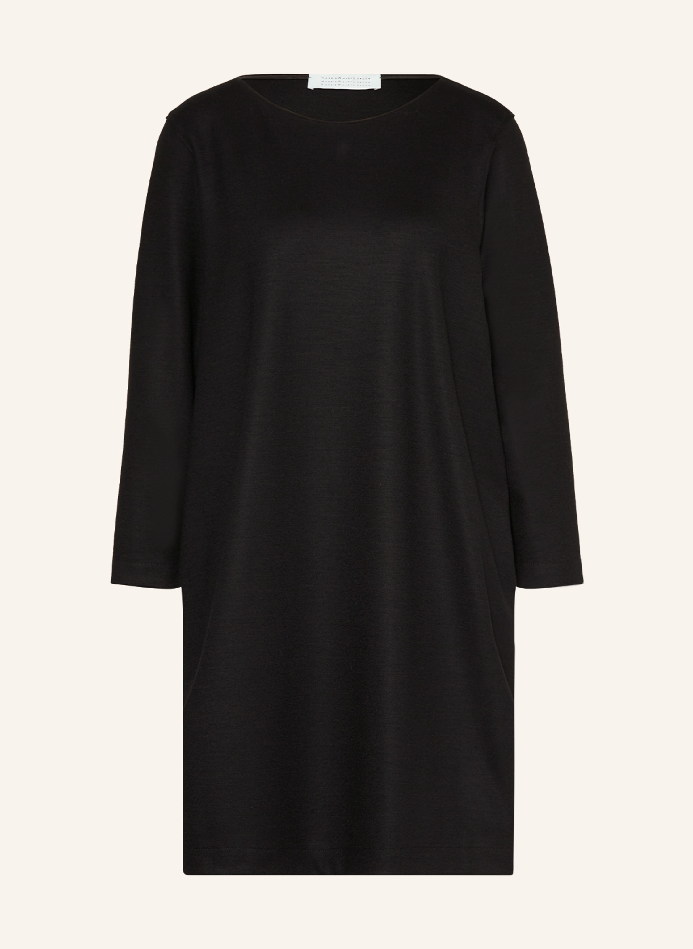 HARRIS WHARF LONDON Kleid mit 3/4-Arm in schwarz