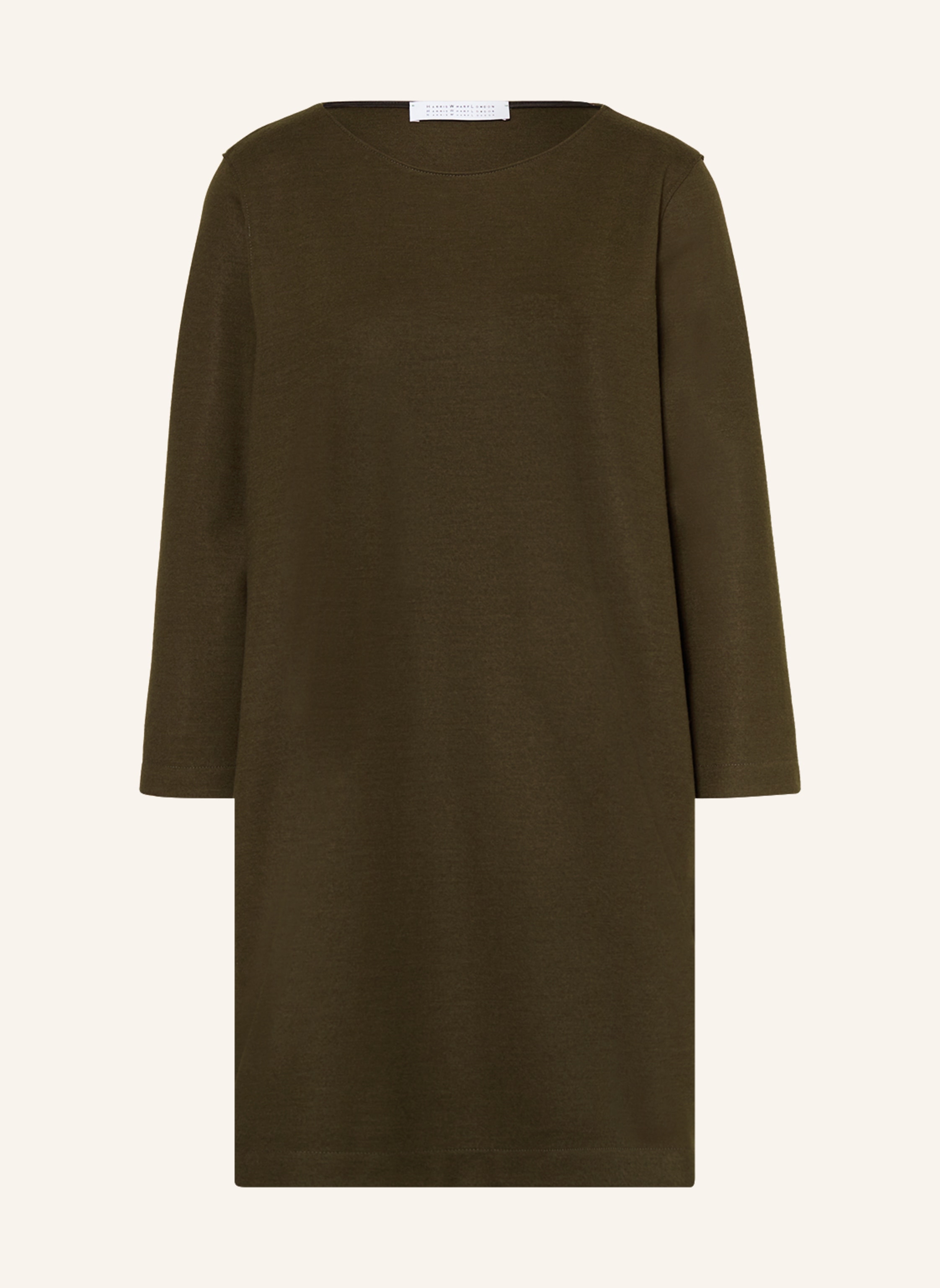 HARRIS WHARF LONDON Kleid mit 3/4-Arm in khaki