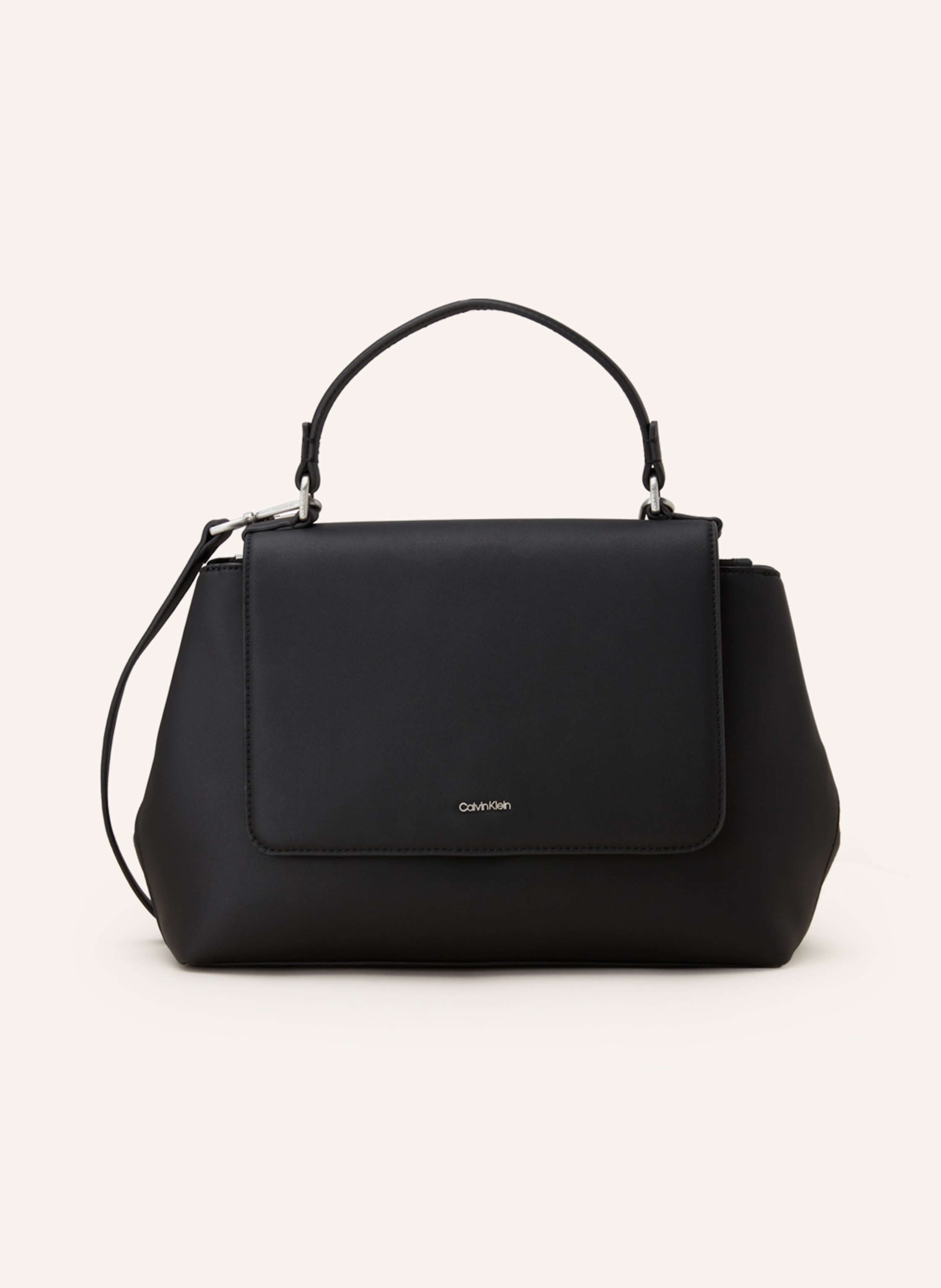 Calvin klein leather satchel on sale
