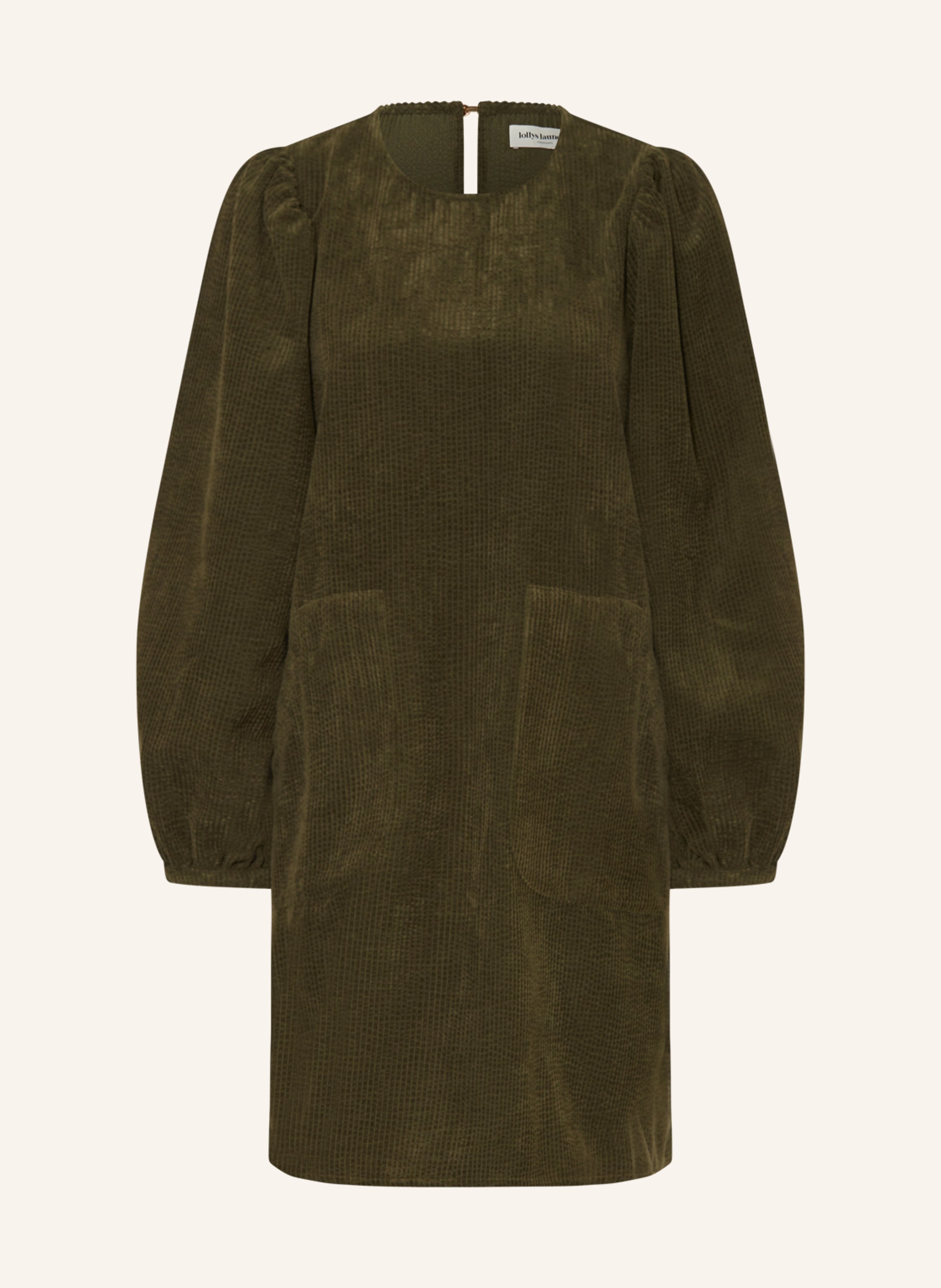 lollys laundry Corduroy dress CARLA in khaki