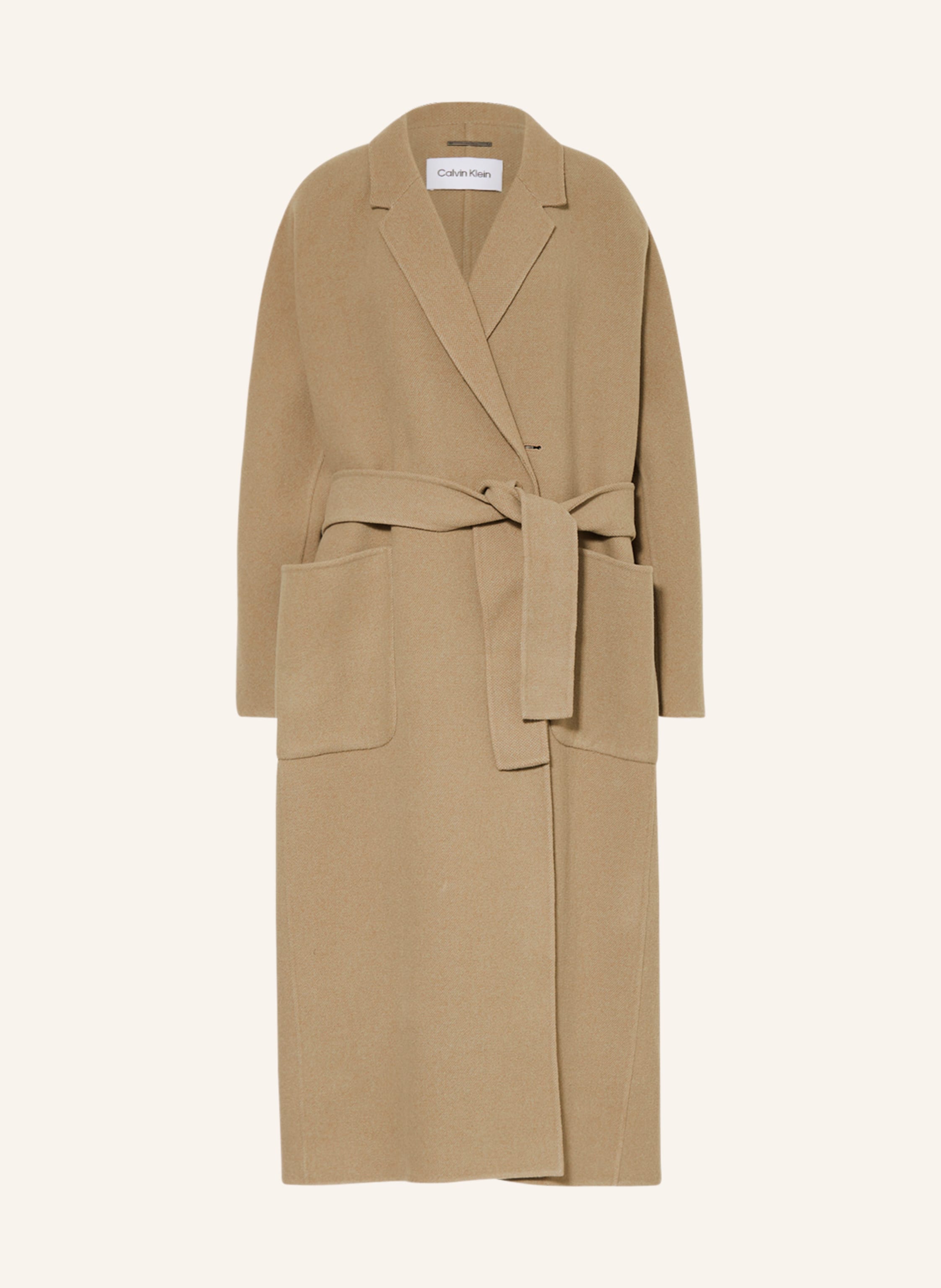 Anne klein clearance camel wool coat
