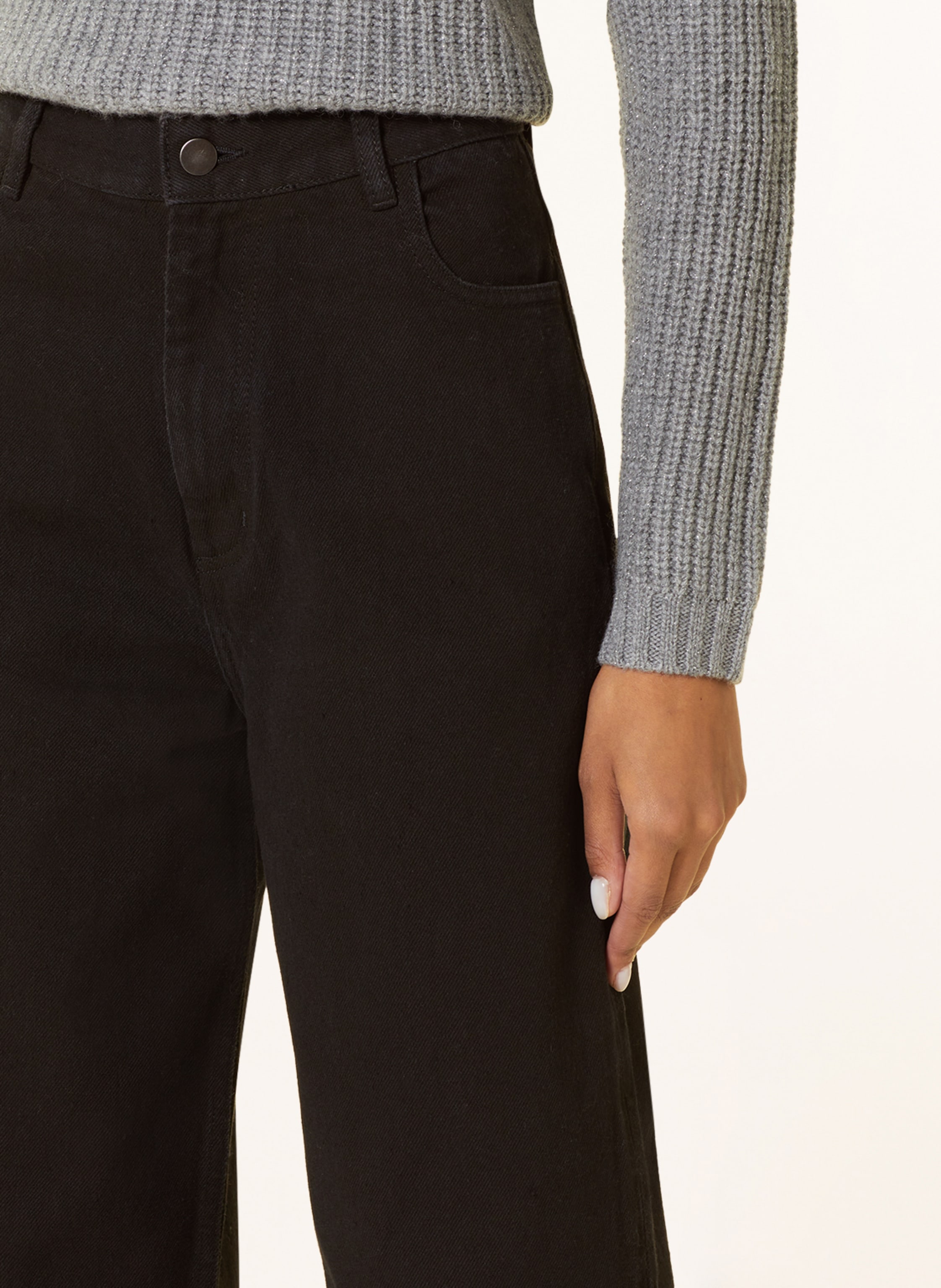 Mrs & Hugs Straight Jeans schwarz – Bild 2