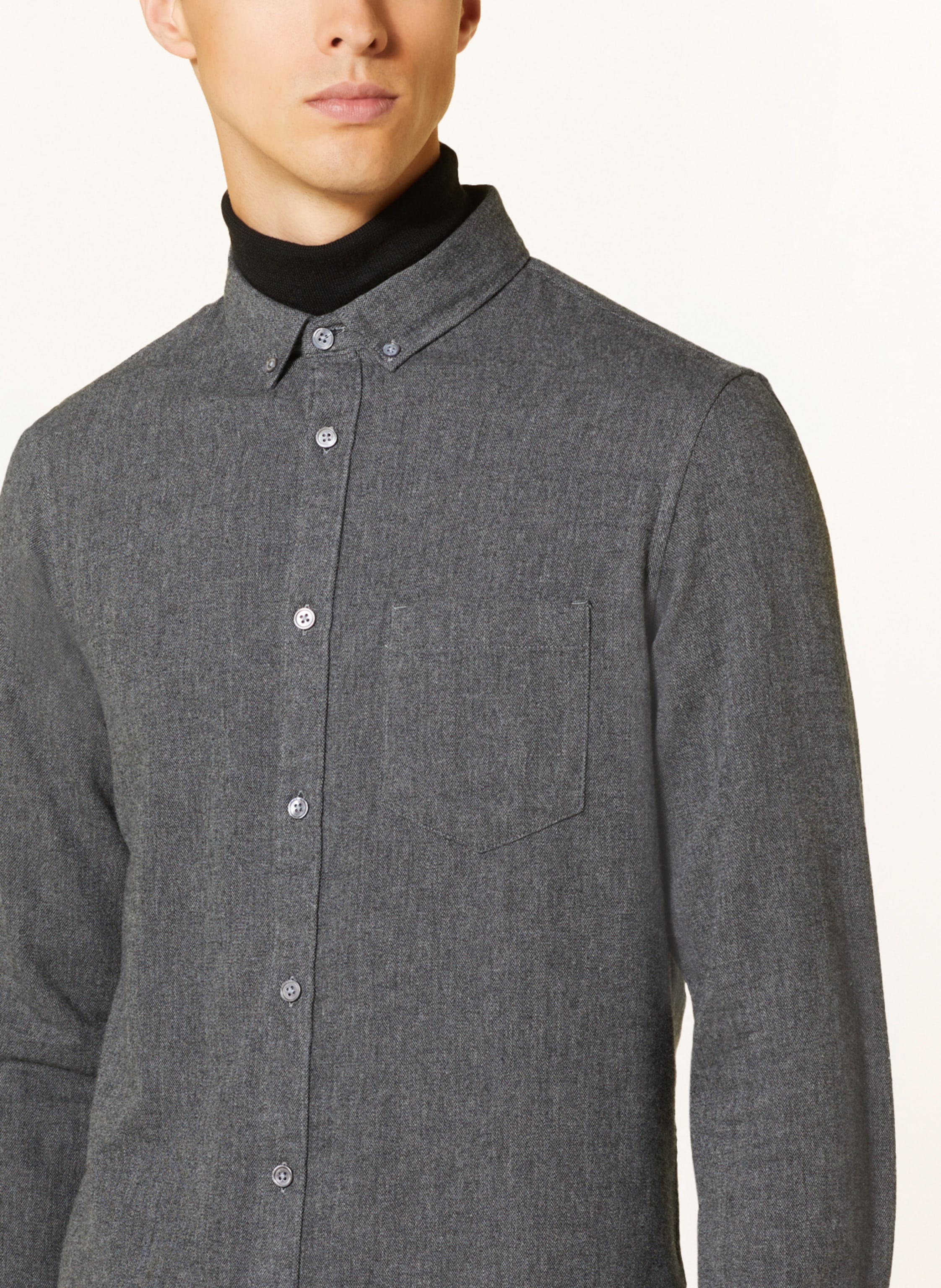 Thumbnail - Nowadays Hemd Slim Fit grau