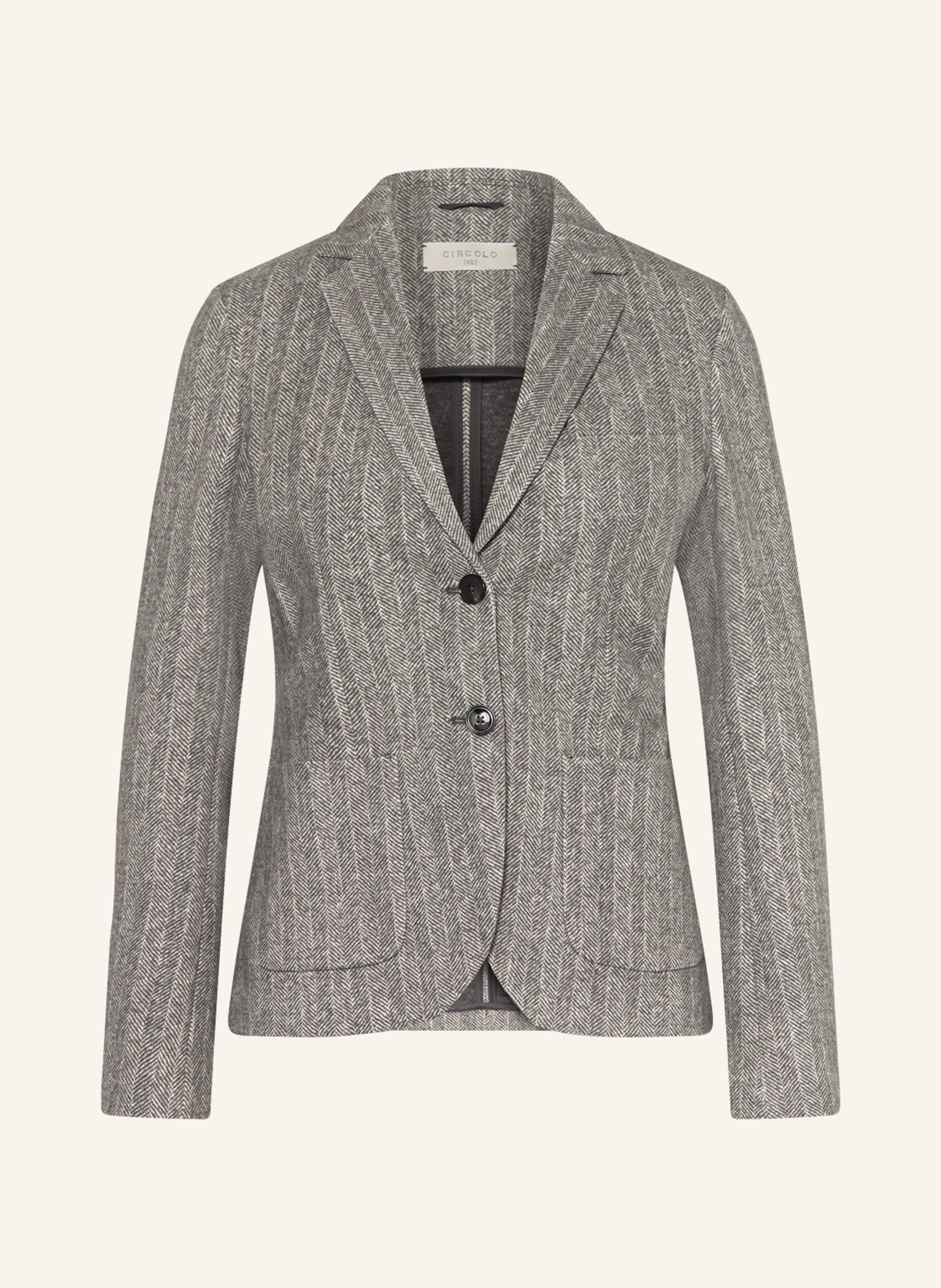 ボトムスその他 Circolo 1901 Jersey Blazer CIRCOLO 1901 Jersey blazer in gray/ light gray