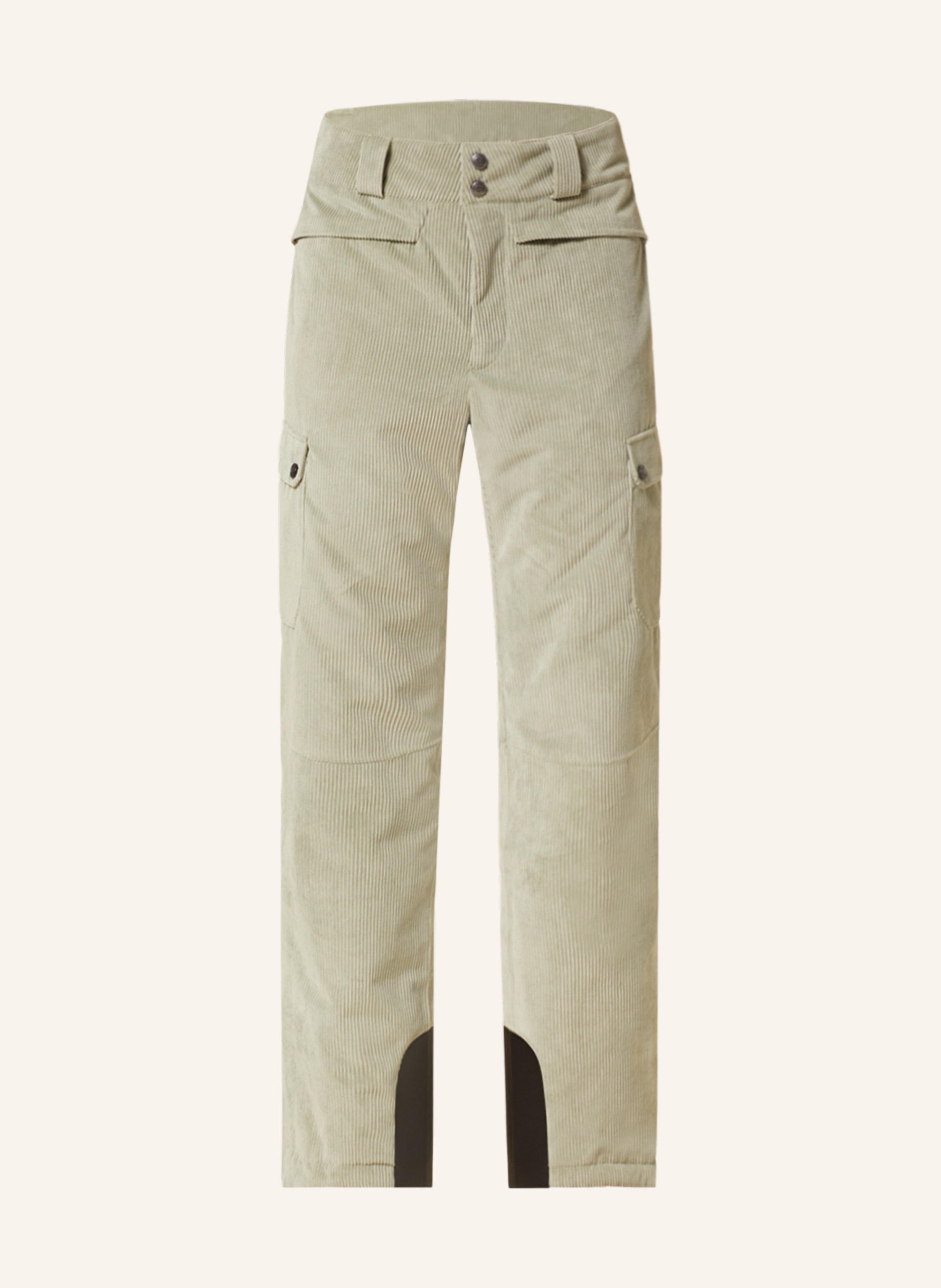 Unlined ski pants with side zips