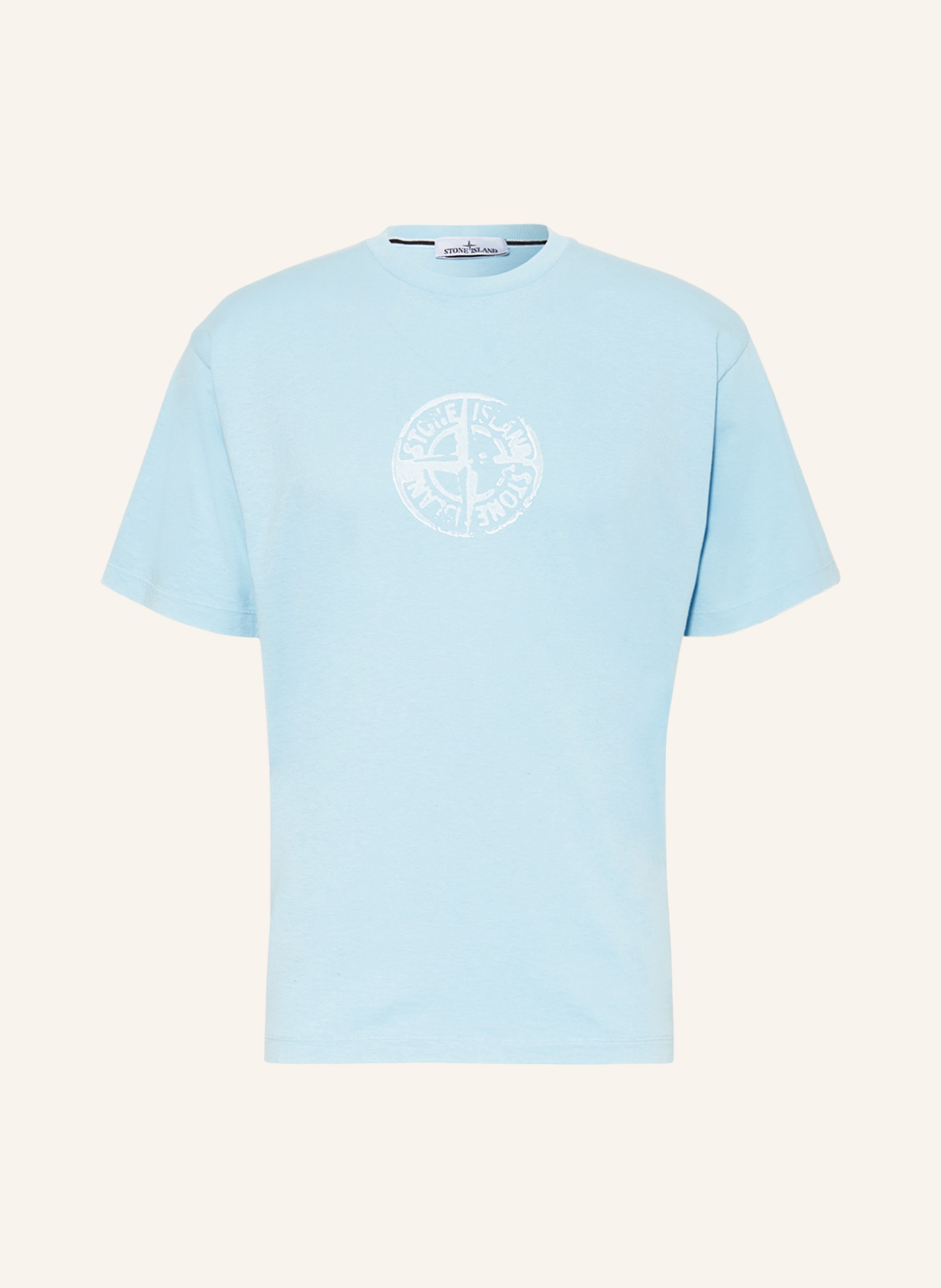 STONE ISLAND T shirt in light blue