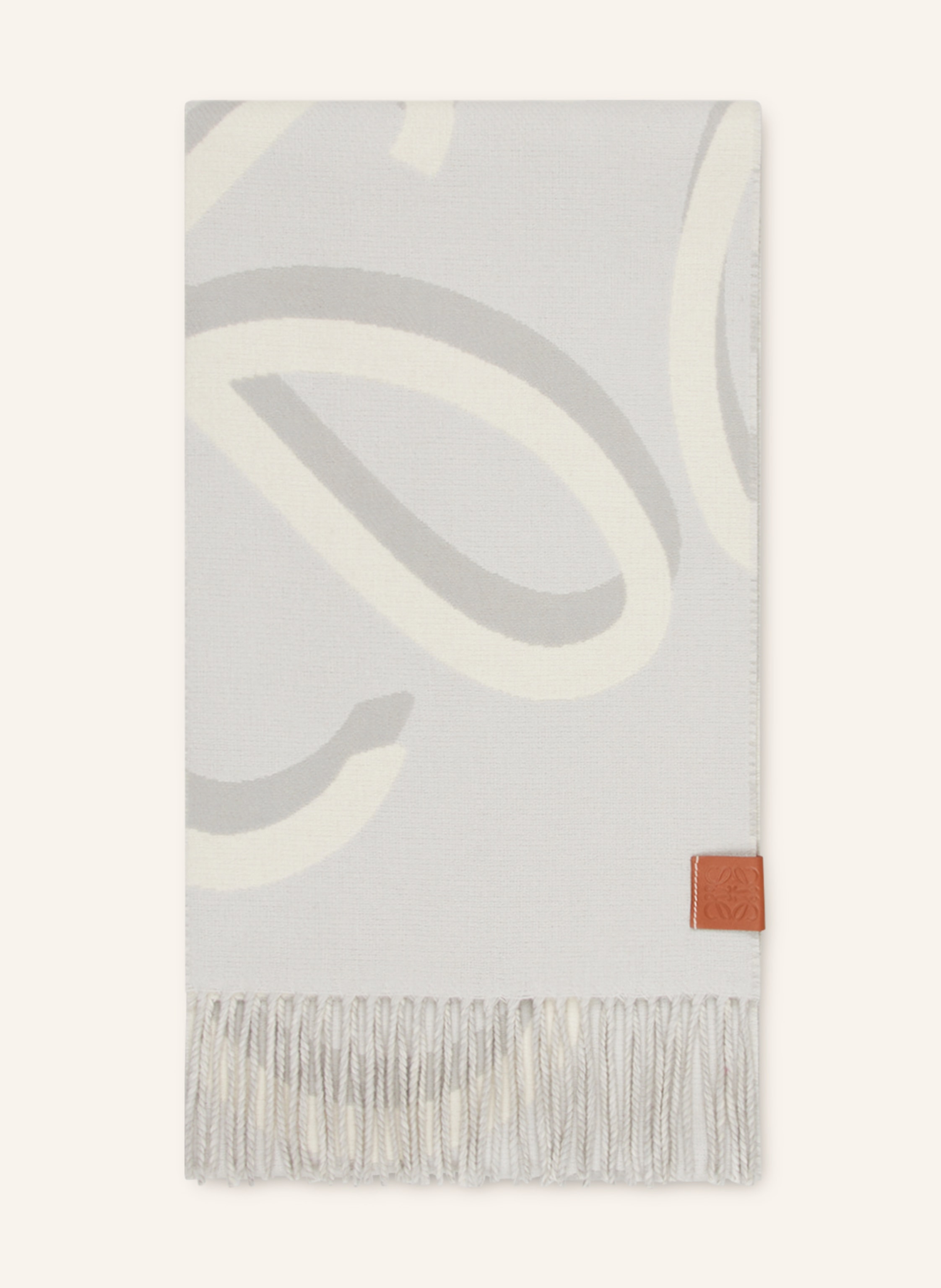 Loewe Loewe Schal Anagram grau in CREME / HELLGRAU / GRAU