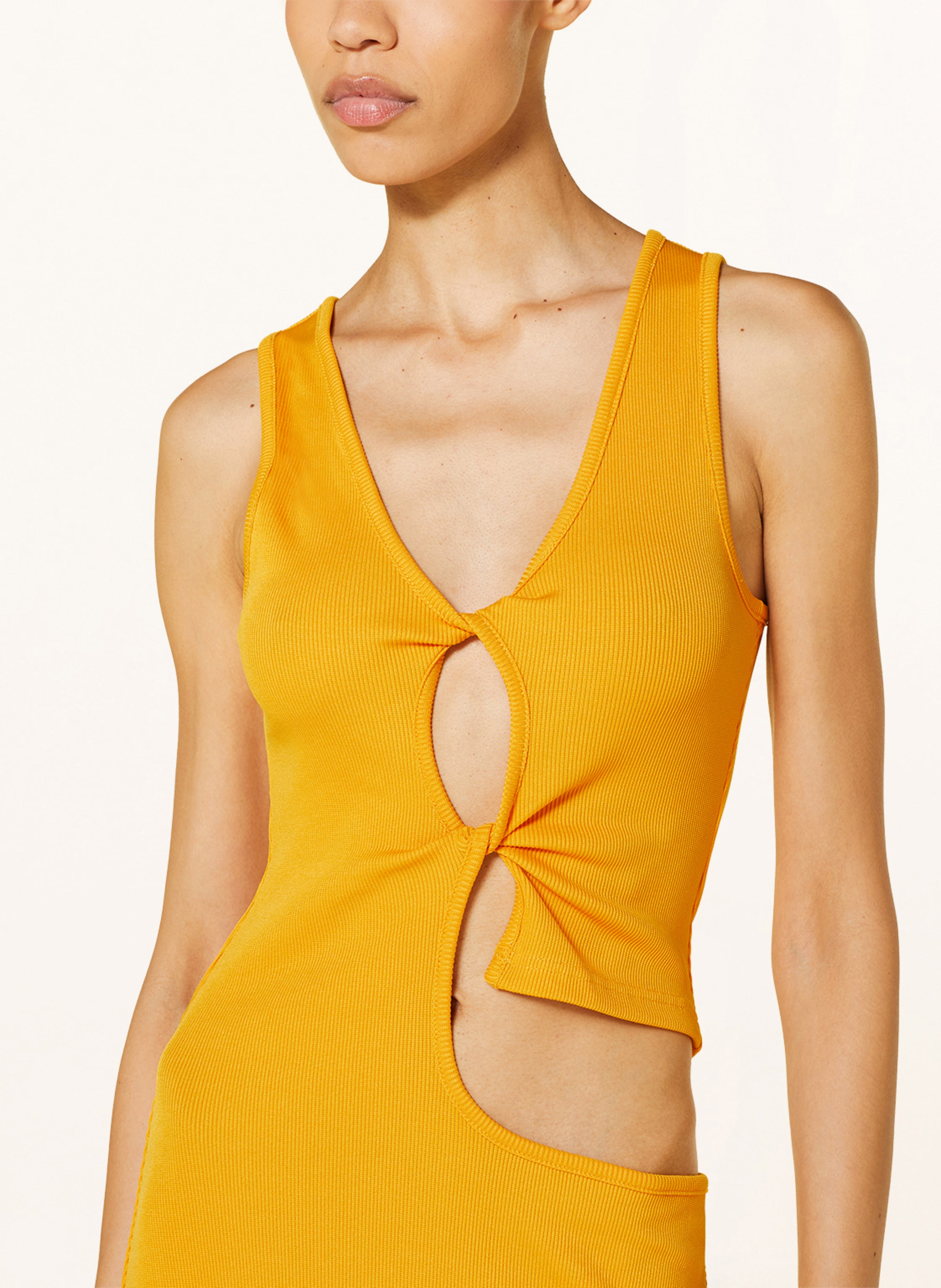 Thumbnail - Christopher Esber Kleid Open Twist Mit Cut-Outs gelb