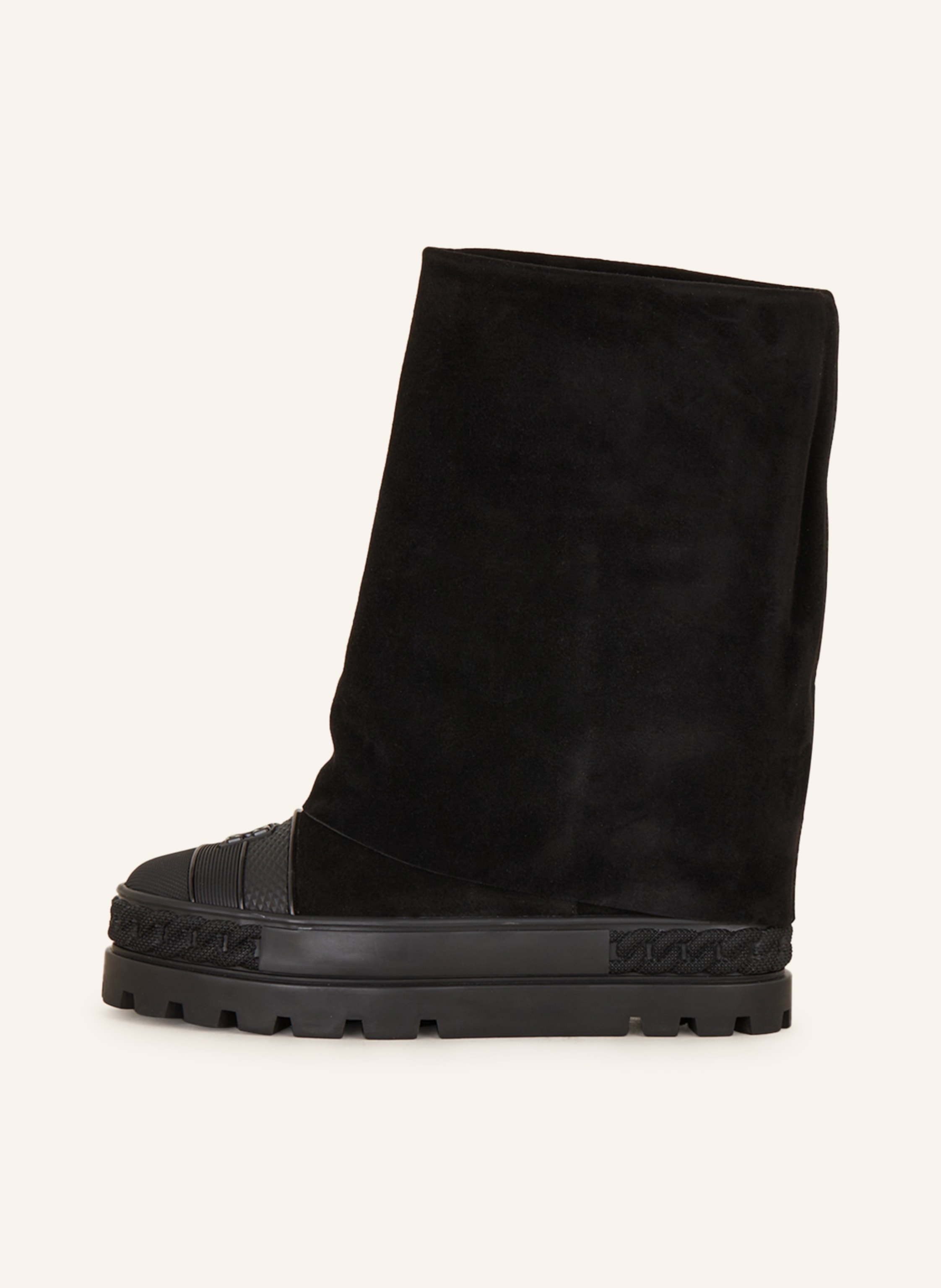 Thumbnail - Casadei Plateau-Boots Ginnica schwarz