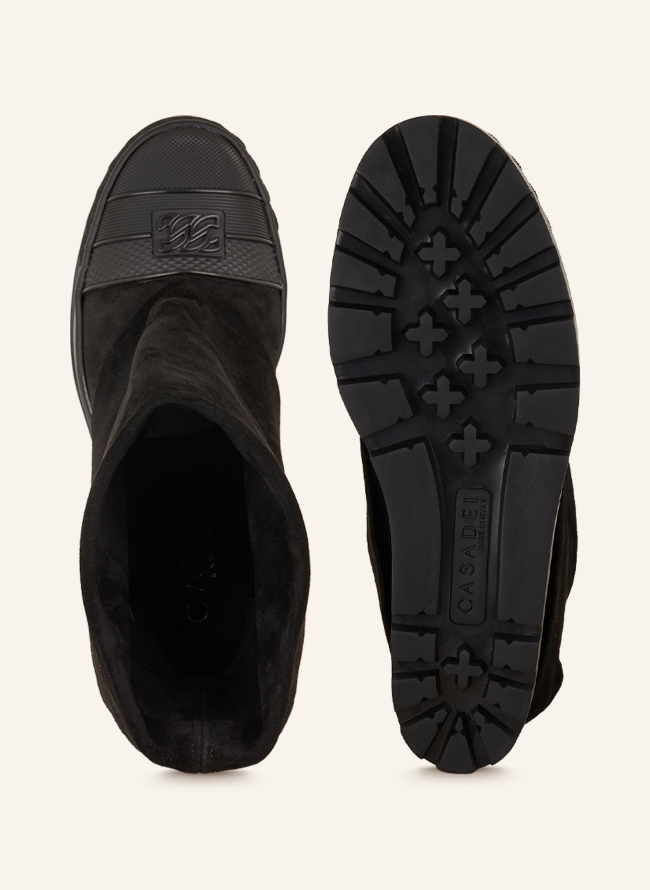 Thumbnail - Casadei Plateau-Boots Ginnica schwarz