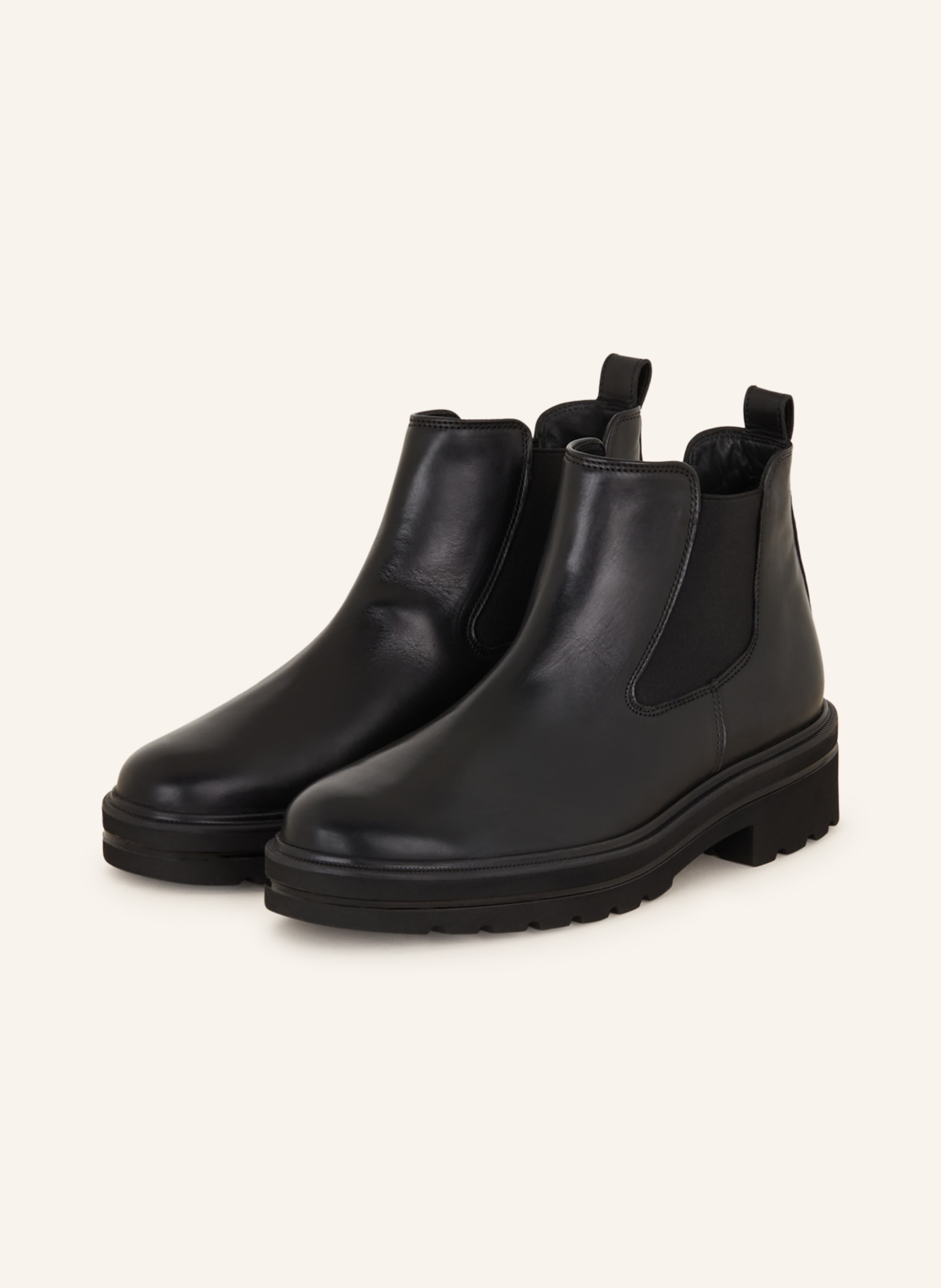 Raid radar black chunky chelsea boots top