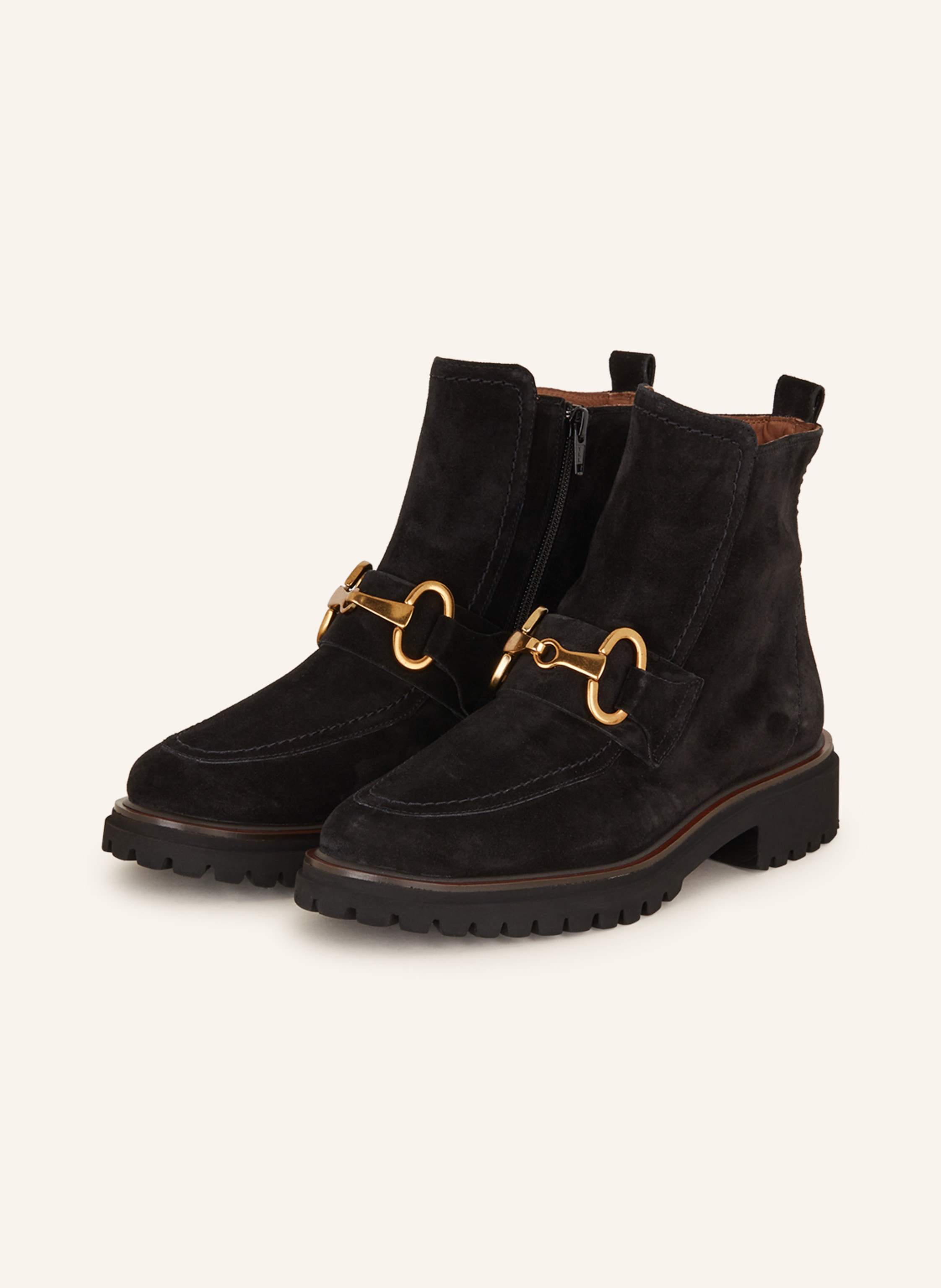 Men's ankle boot with Horsebit detail