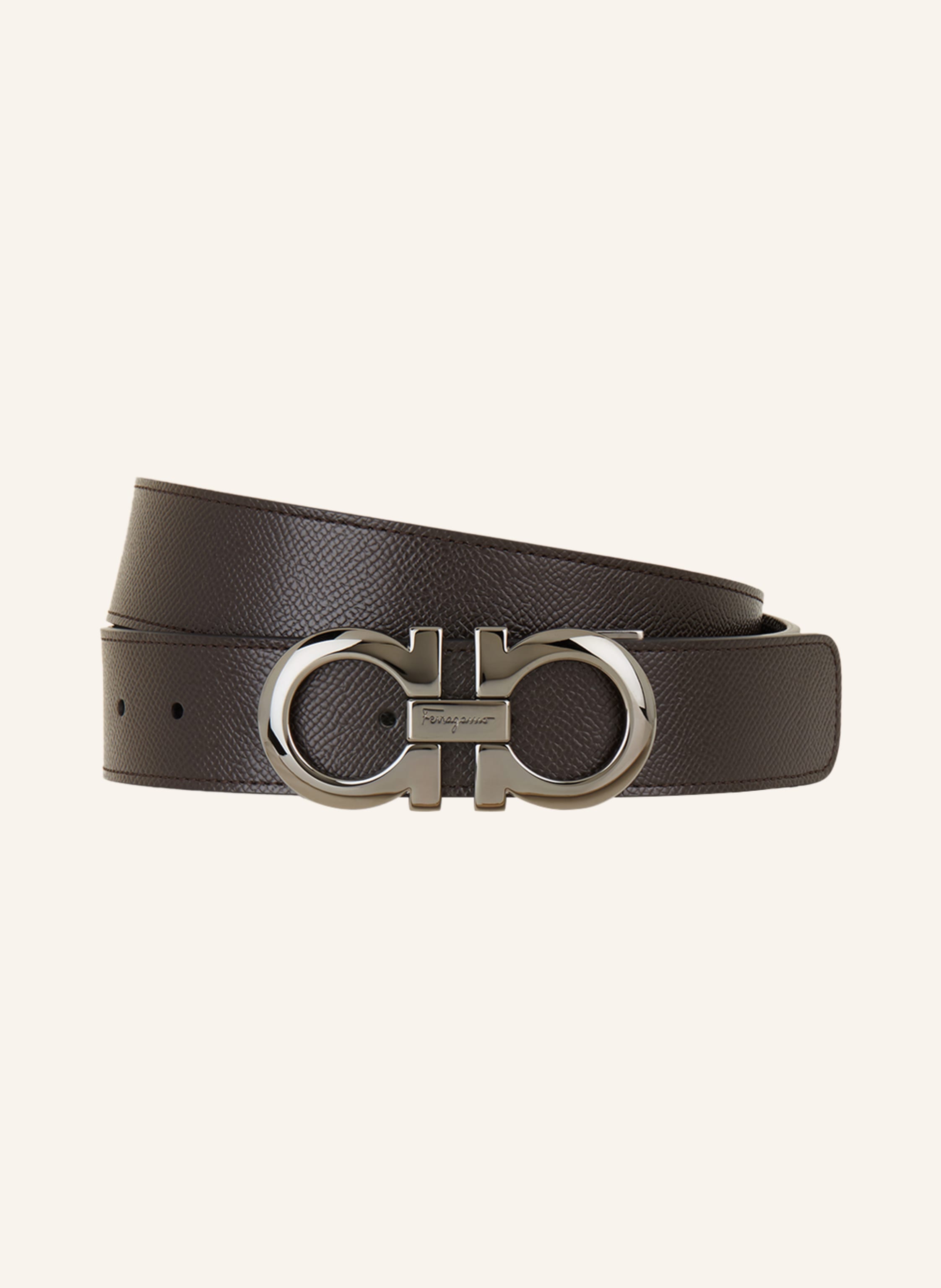FERRAGAMO Reversible leather belt