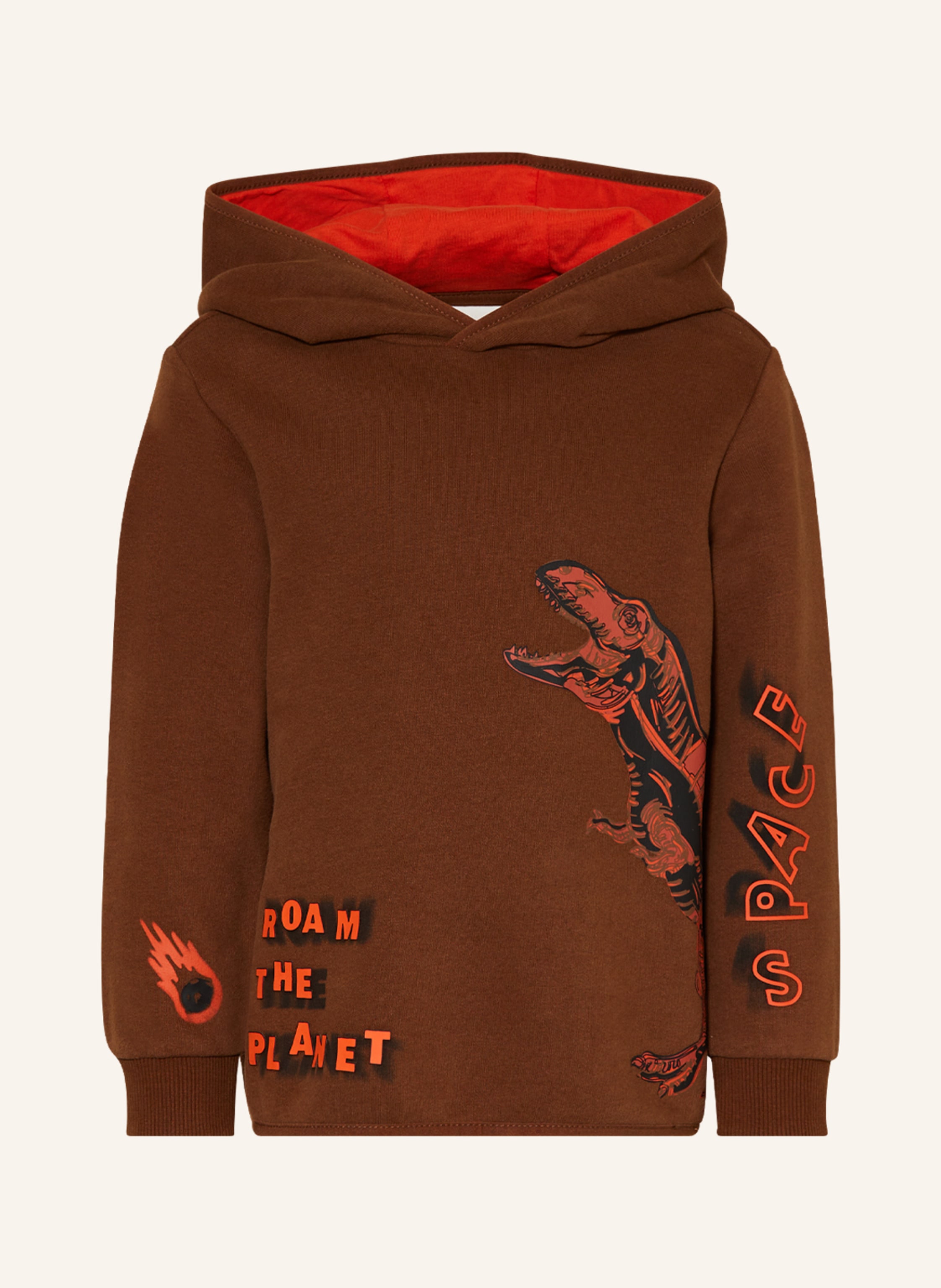 Hoodie RED in s.Oliver braun