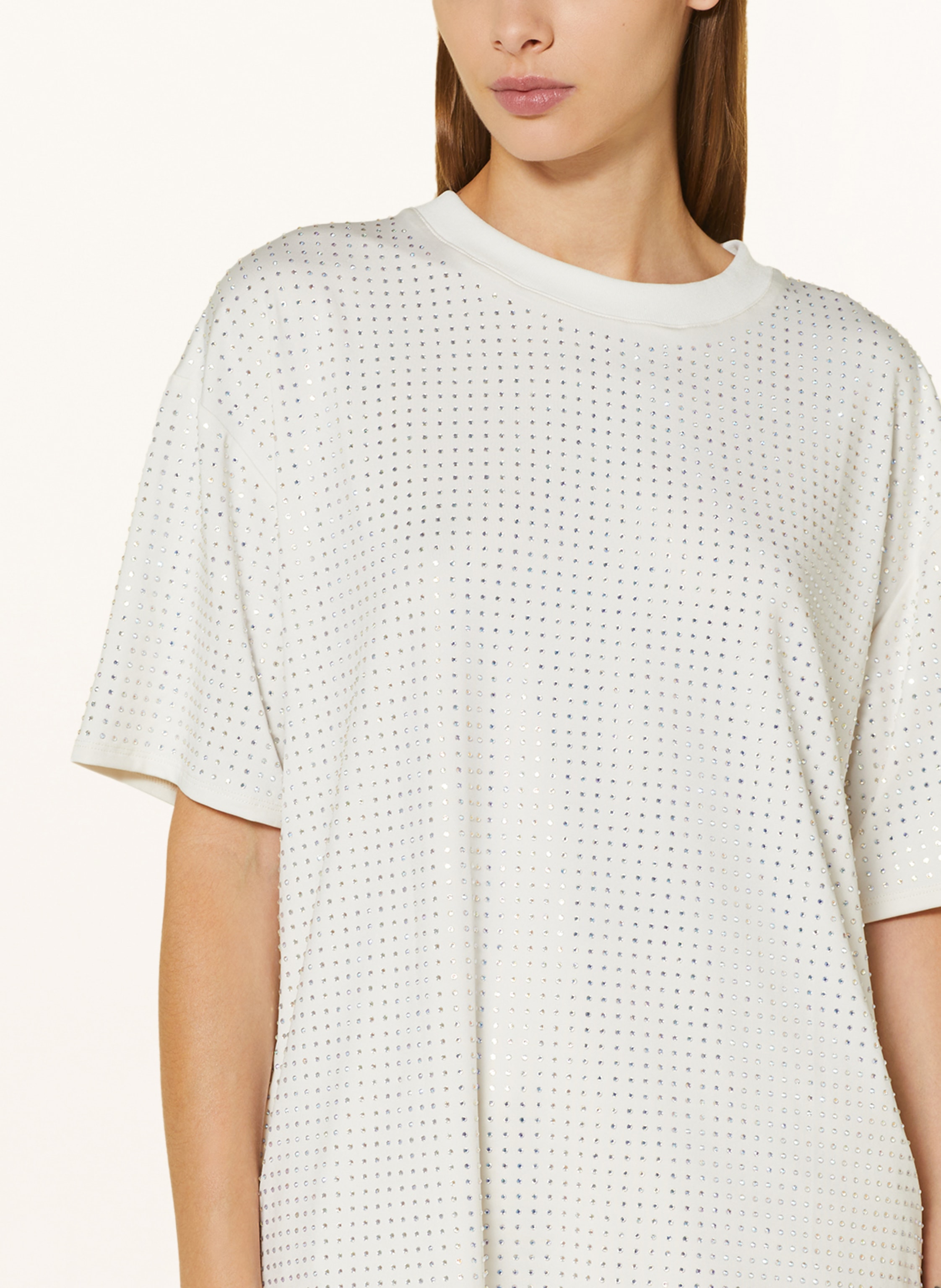 Thumbnail - Samsøe  Samsøe Oversized-Shirt Chrishell Mit Schmucksteinen weiss