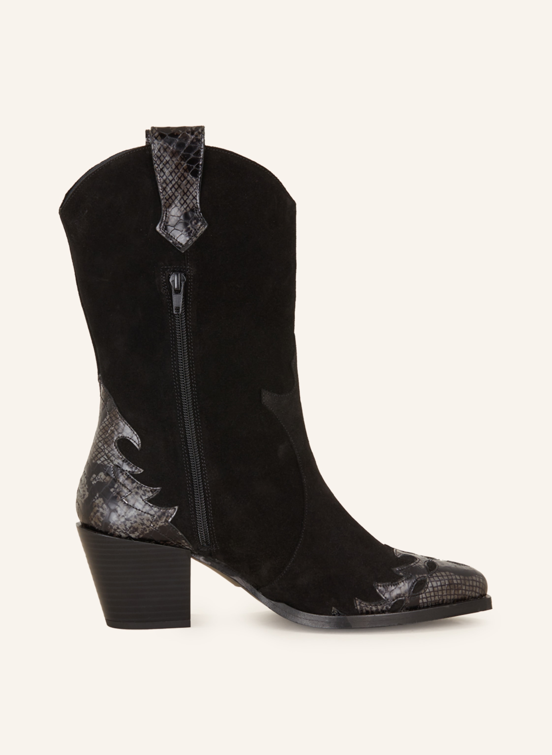Mrs & Hugs Cowboy Boots schwarz – Bild 2