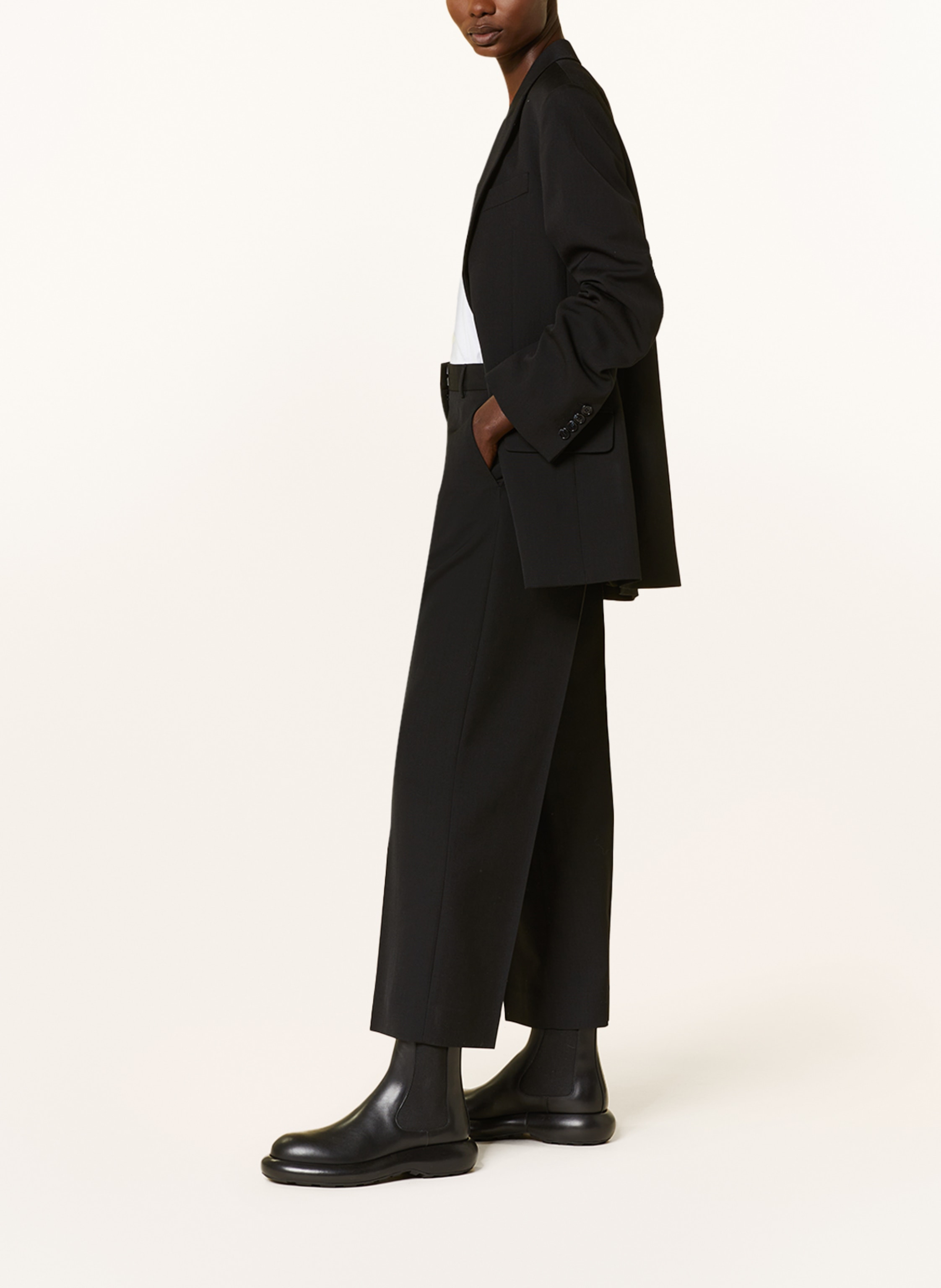 Thumbnail - Acne Studios Hose Mit Verkürzter Beinlänge schwarz