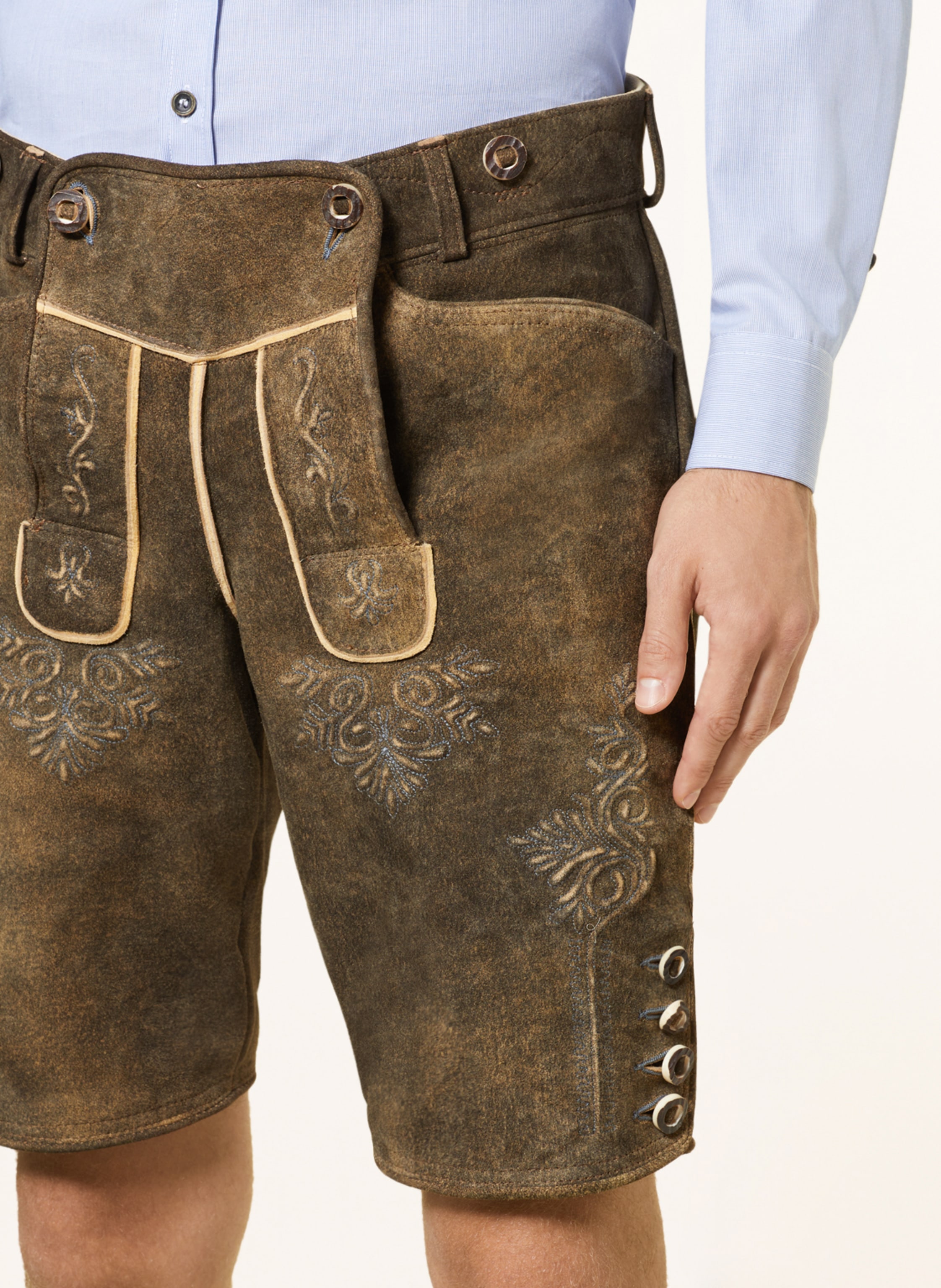 Thumbnail - Ostarrichi Trachten-Lederhose Donau braun