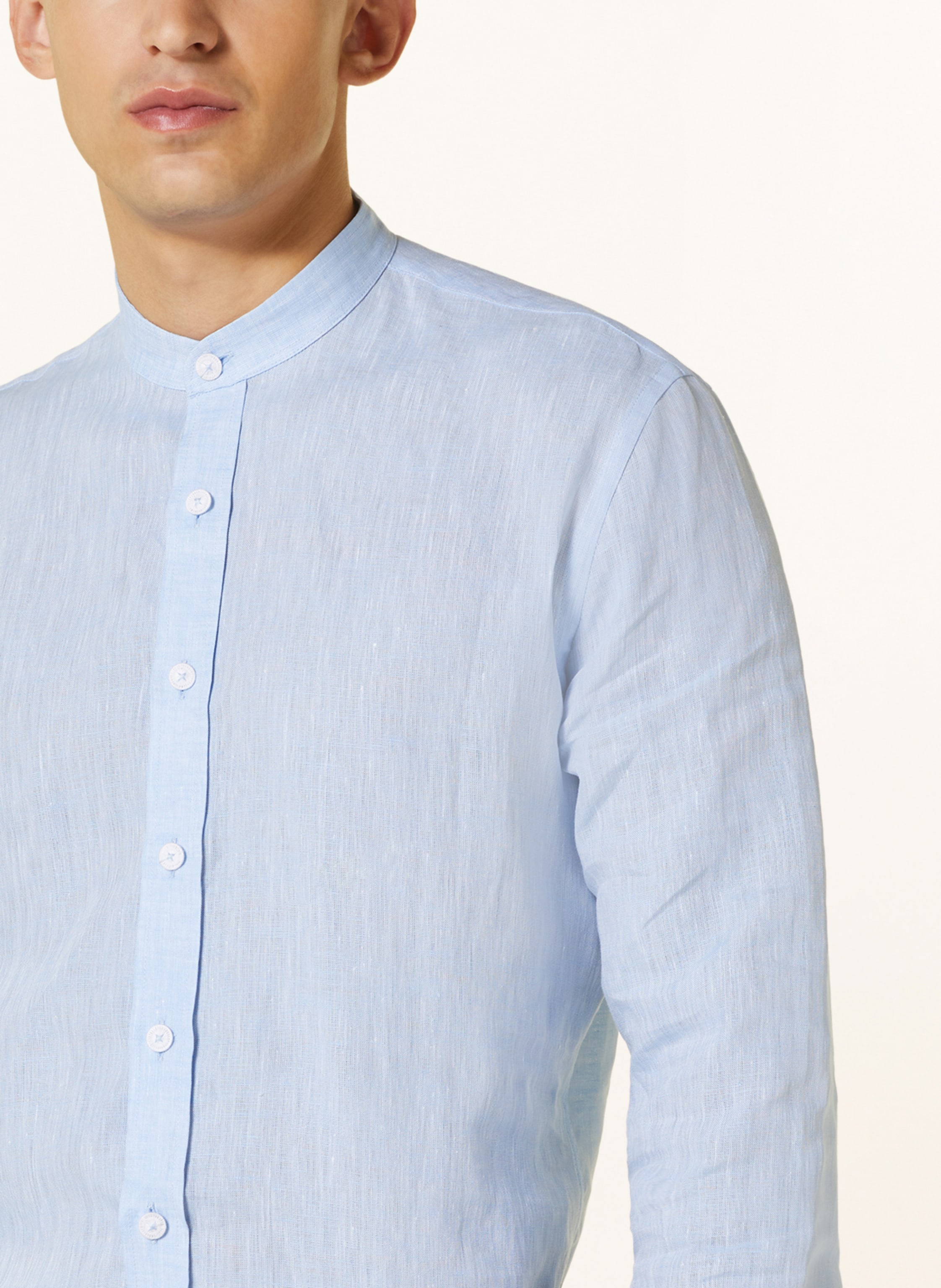 Thumbnail - Arido Trachtenhemd Regular Fit Mit Stehkragen blau