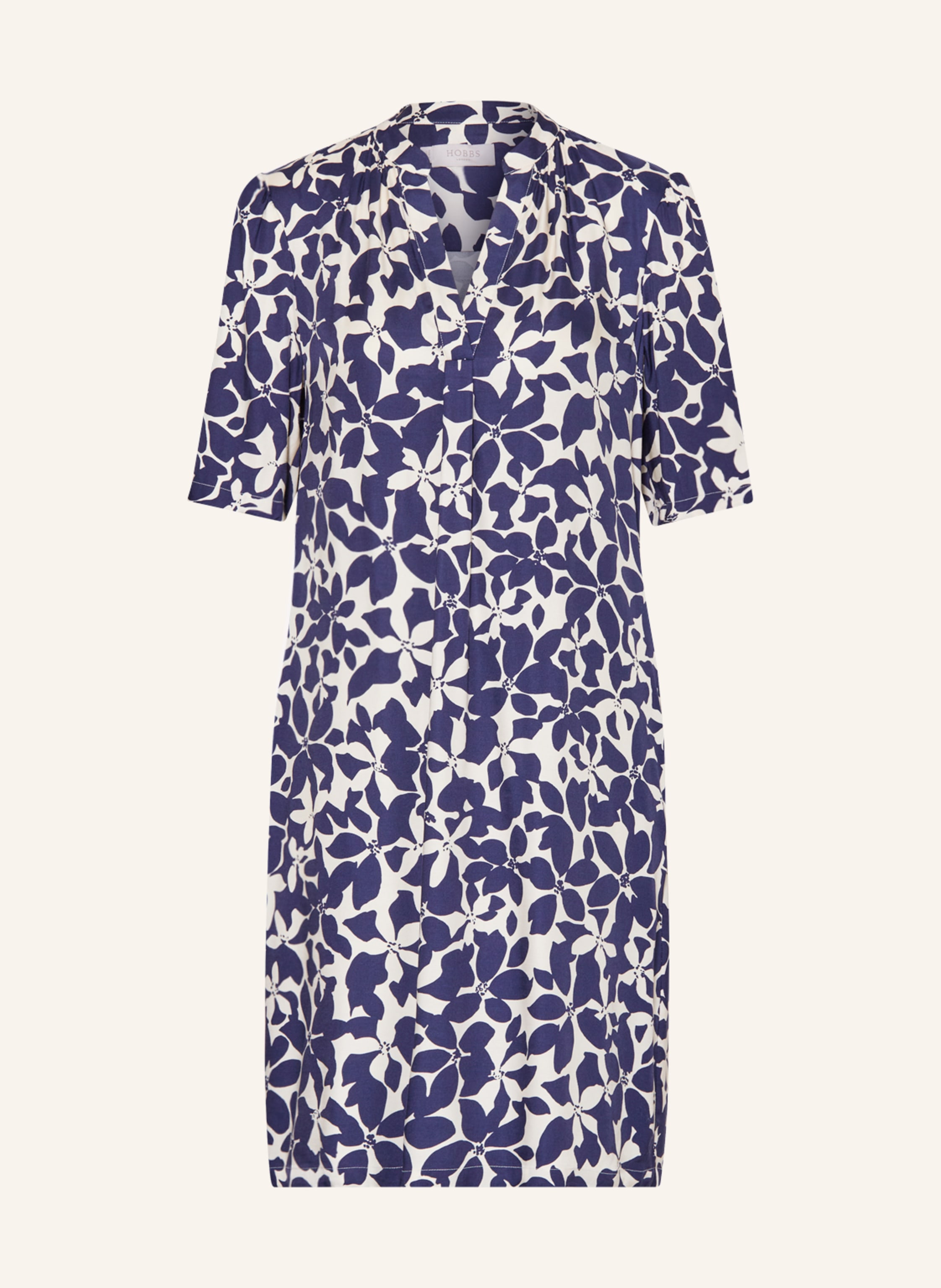 HOBBS Dress LUCILLE in dark blue cream