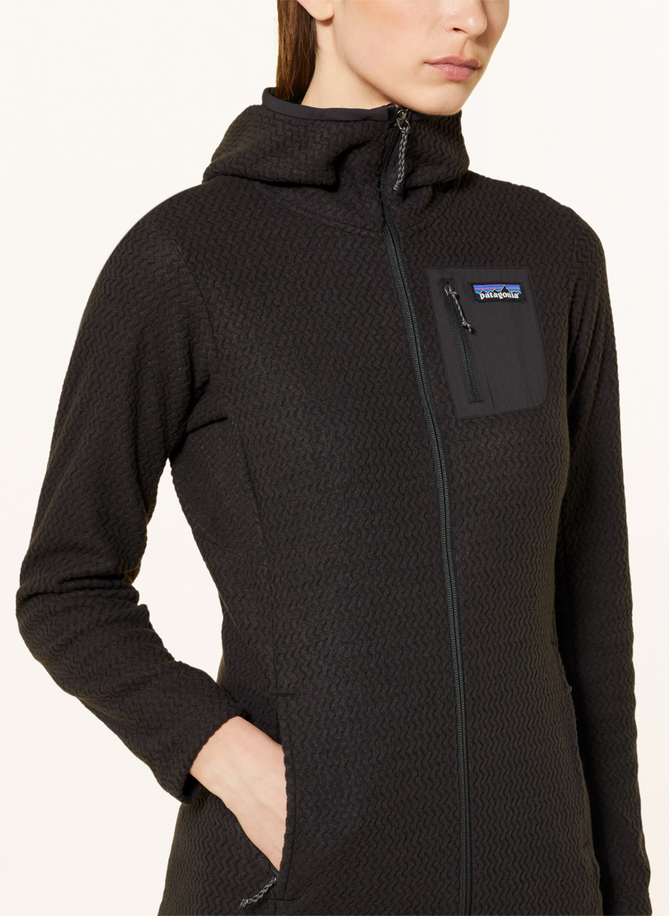 Thumbnail - Patagonia Fleecejacke r1 Air schwarz