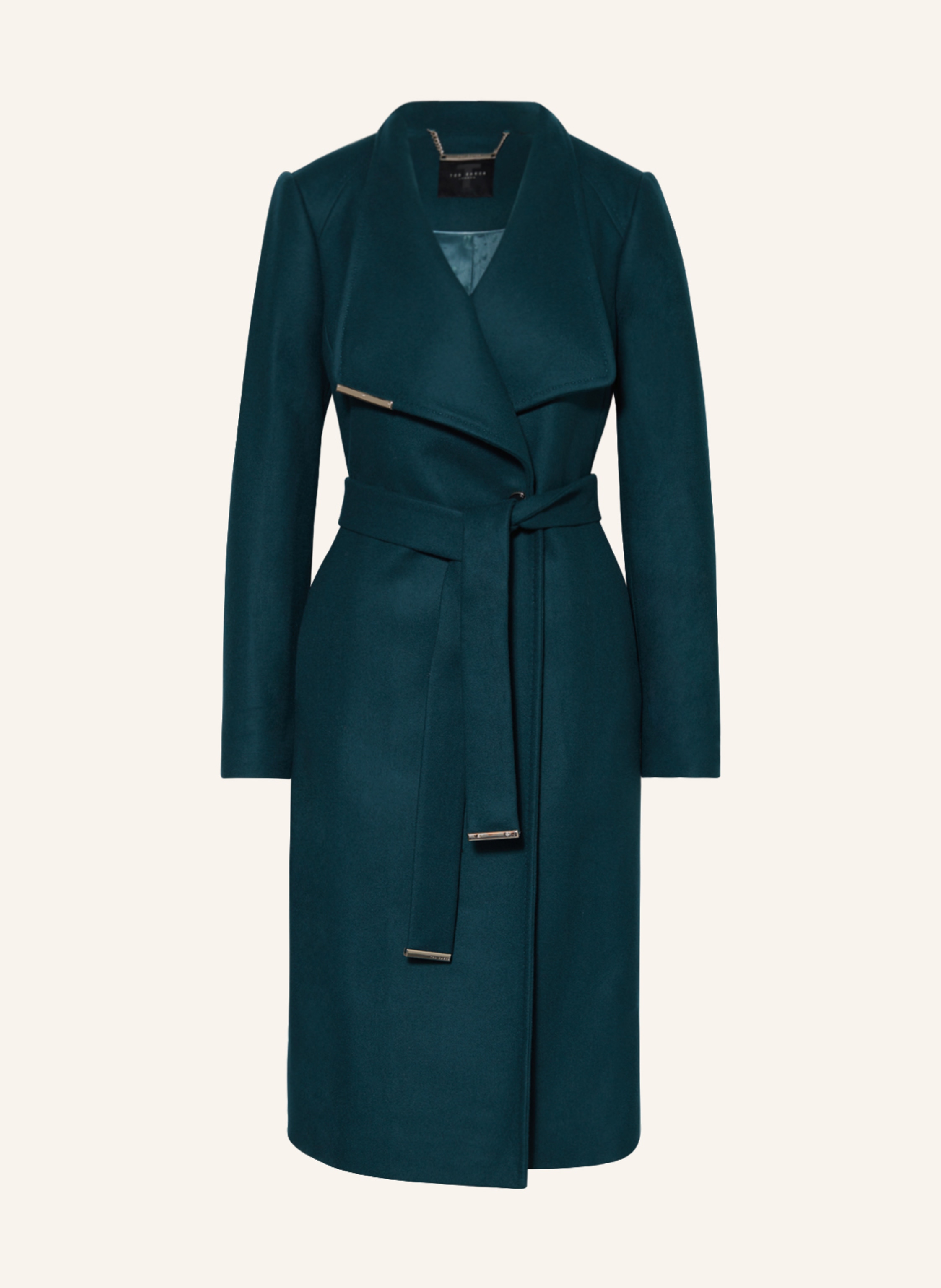 TED BAKER Wool coat in teal