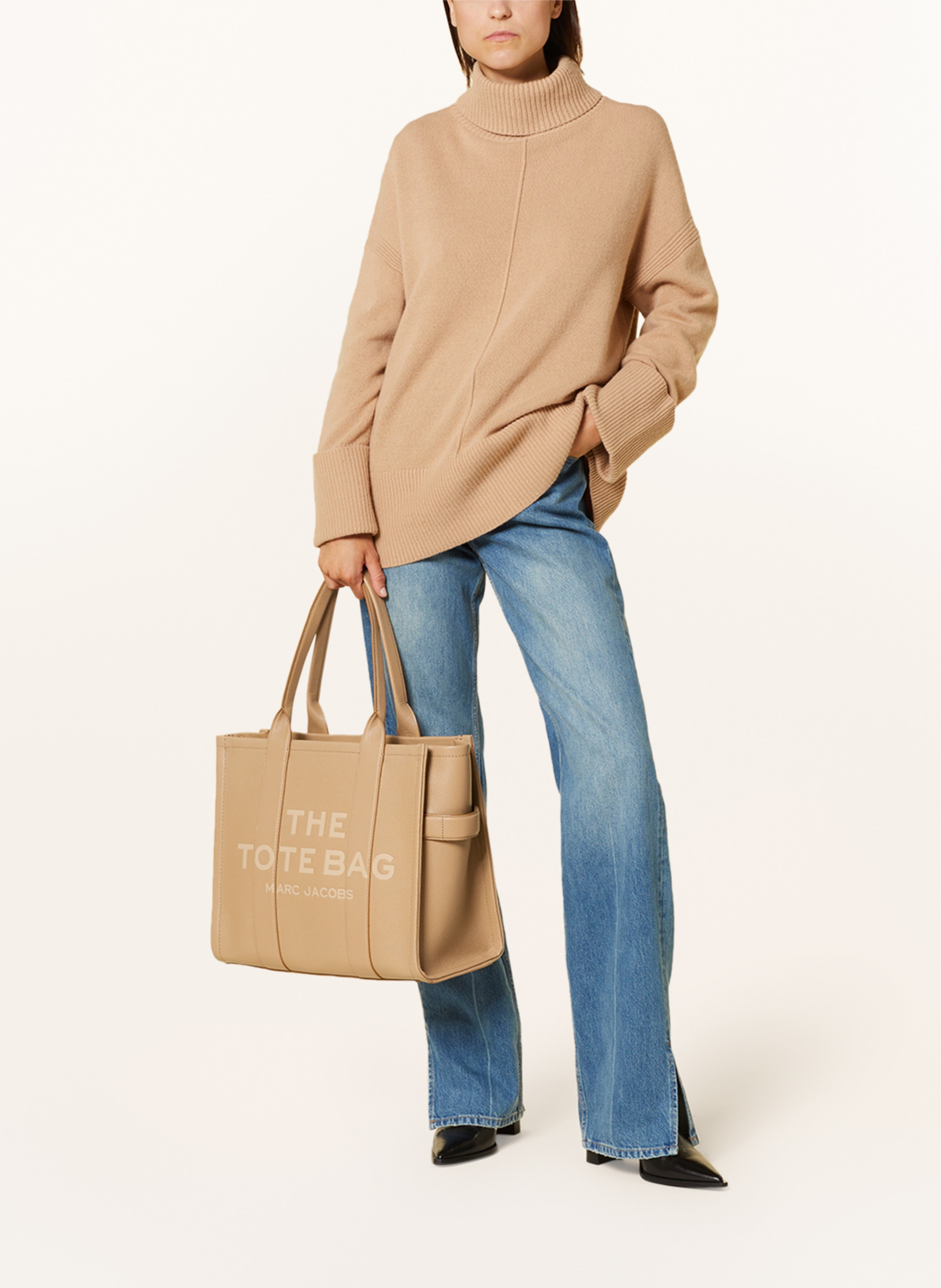 Thumbnail - Marc Jacobs Shopper The Large Tote Bag Leather braun