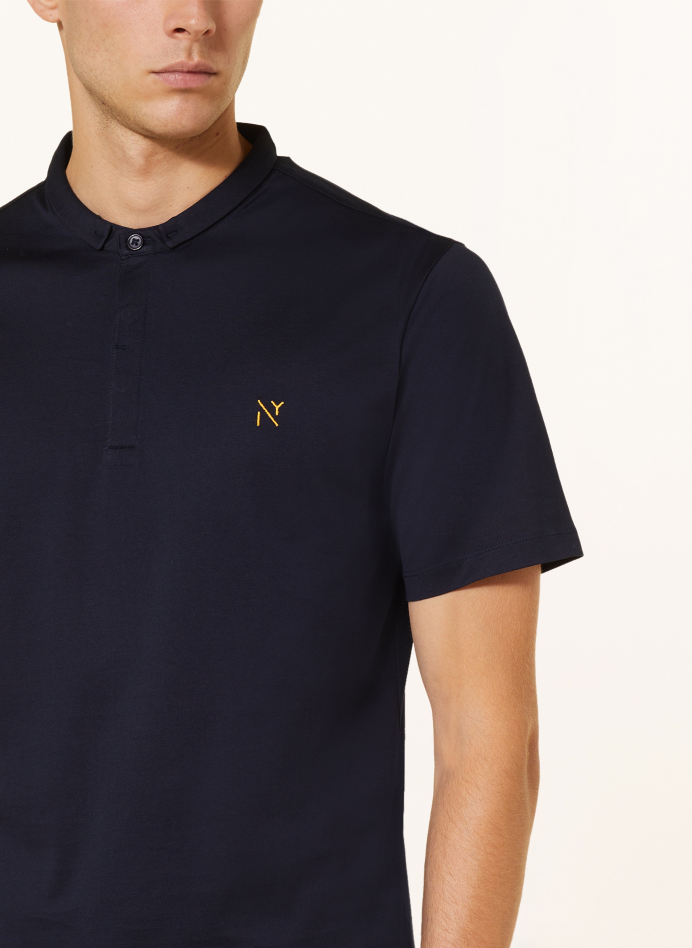 Thumbnail - Nowadays Jersey-Poloshirt blau